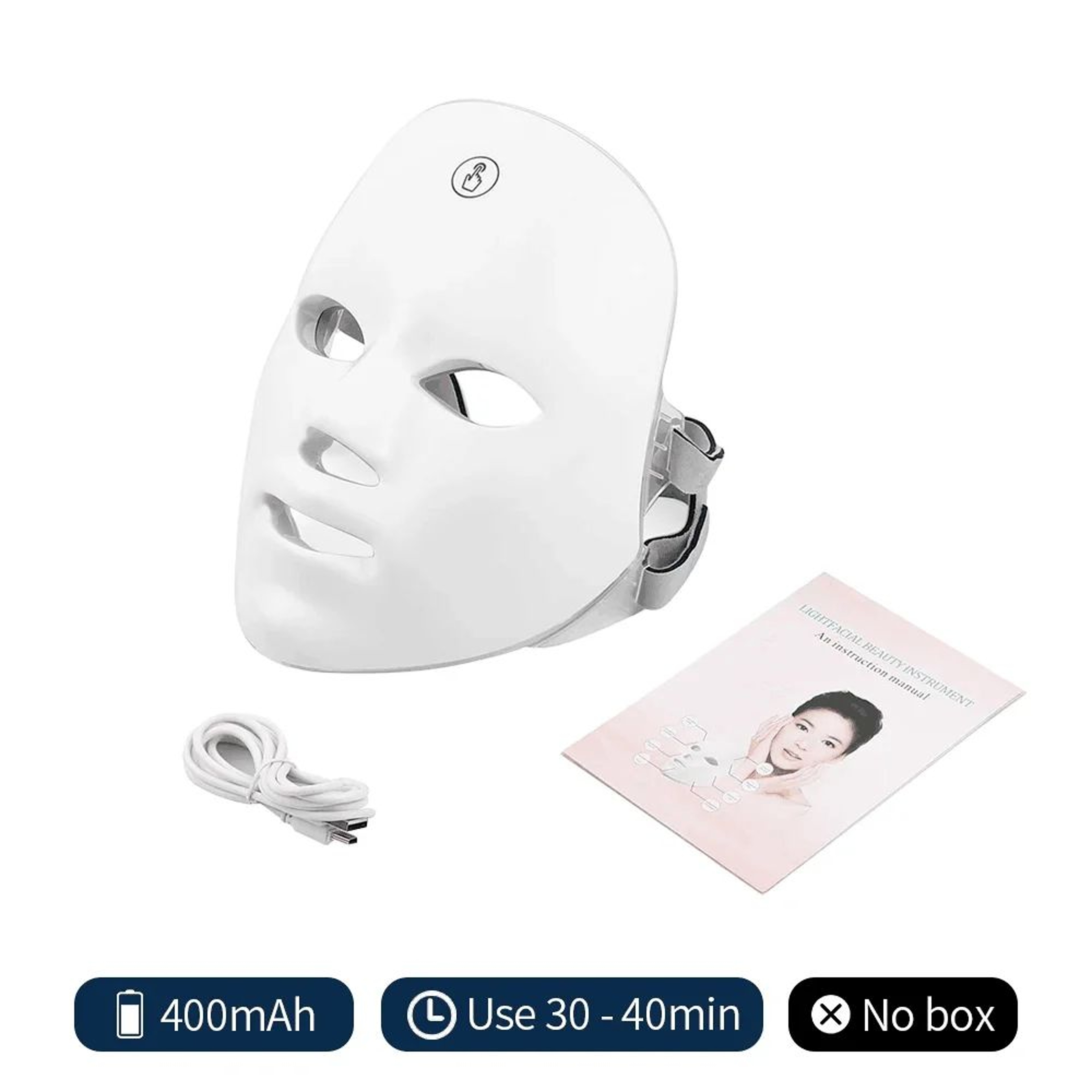 7Color LED Light Therapy Mask  Rechargeable Photon Facial Rejuvenation  AntiAging Skin Care Device 7
