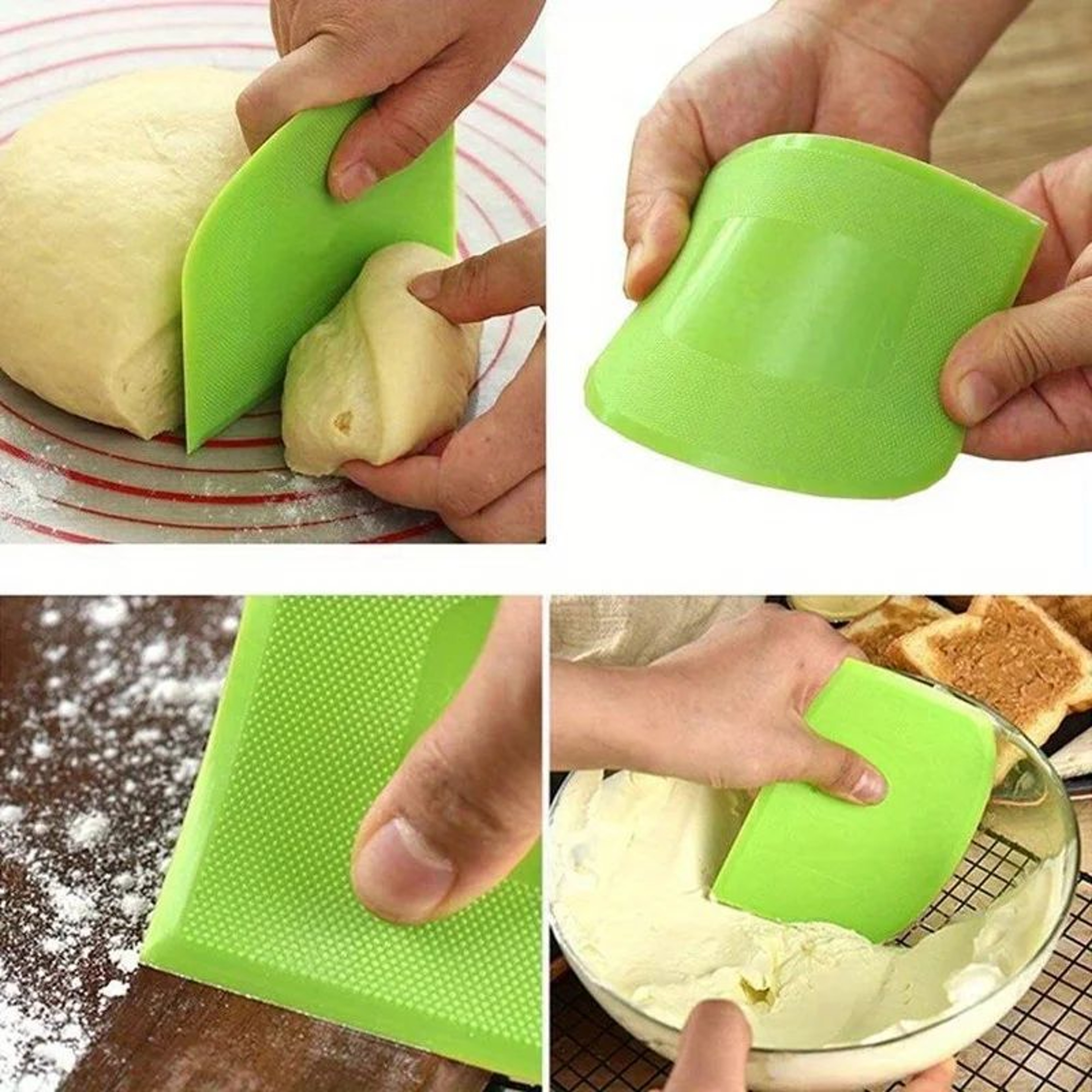 MultiPurpose Dough Cutter  Dough Scraper For Baking Bread  Pastry Prep 0