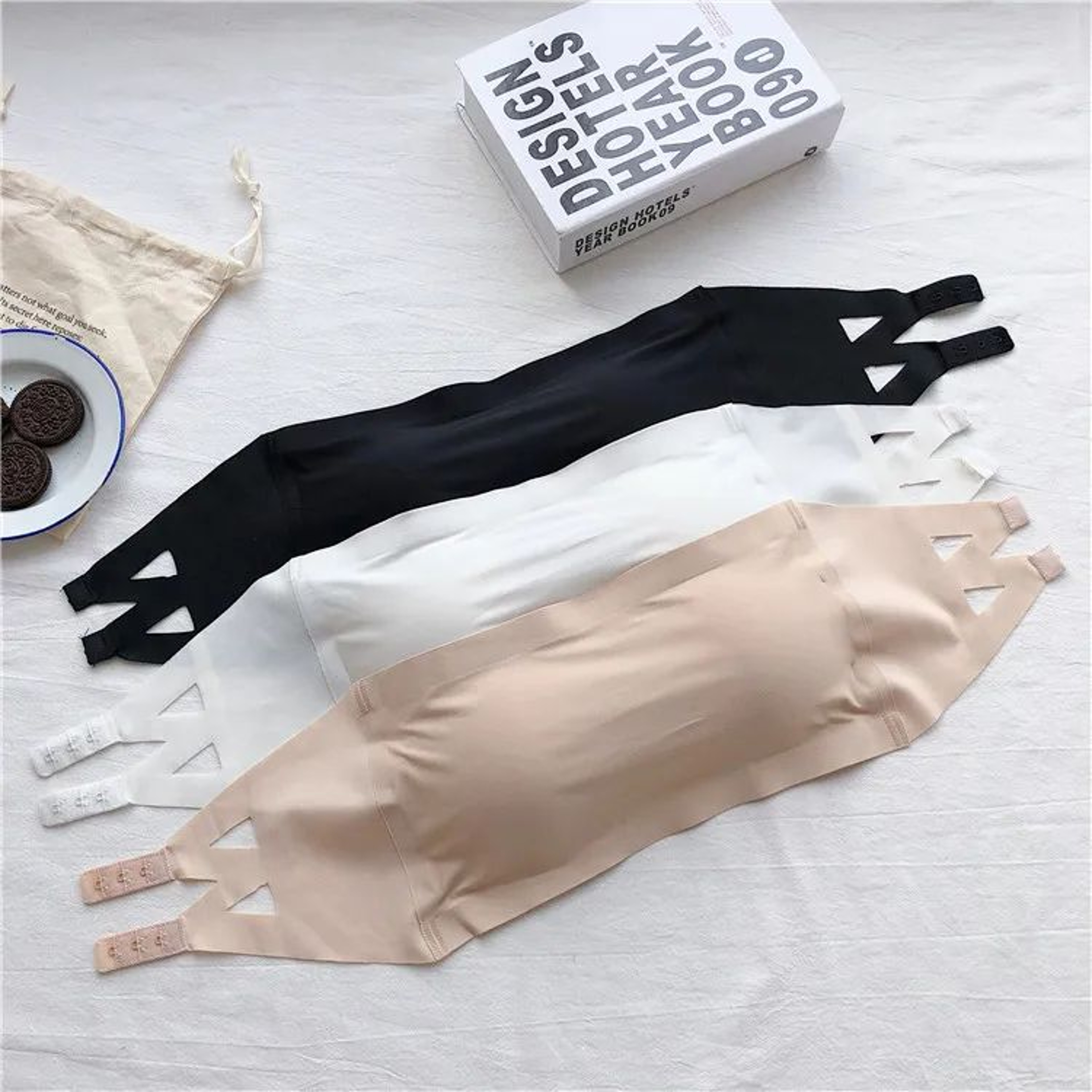 SilkyAir Ice Silk Strapless Seamless Tube Top Bra 5