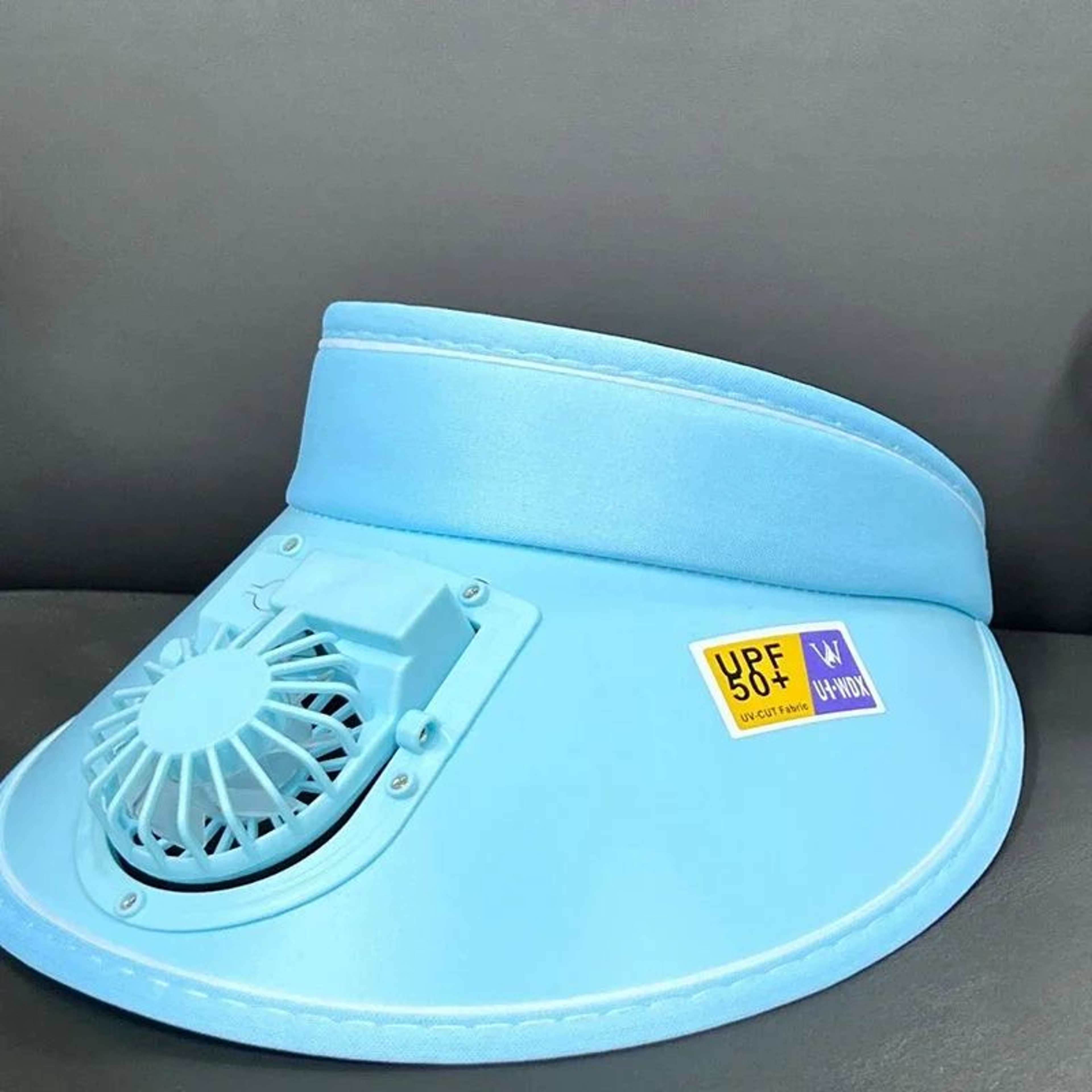 BreezeShade USB Rechargeable Cooling Fan Hat  Breathable Sun Visor Hat With BuiltIn Fan 4