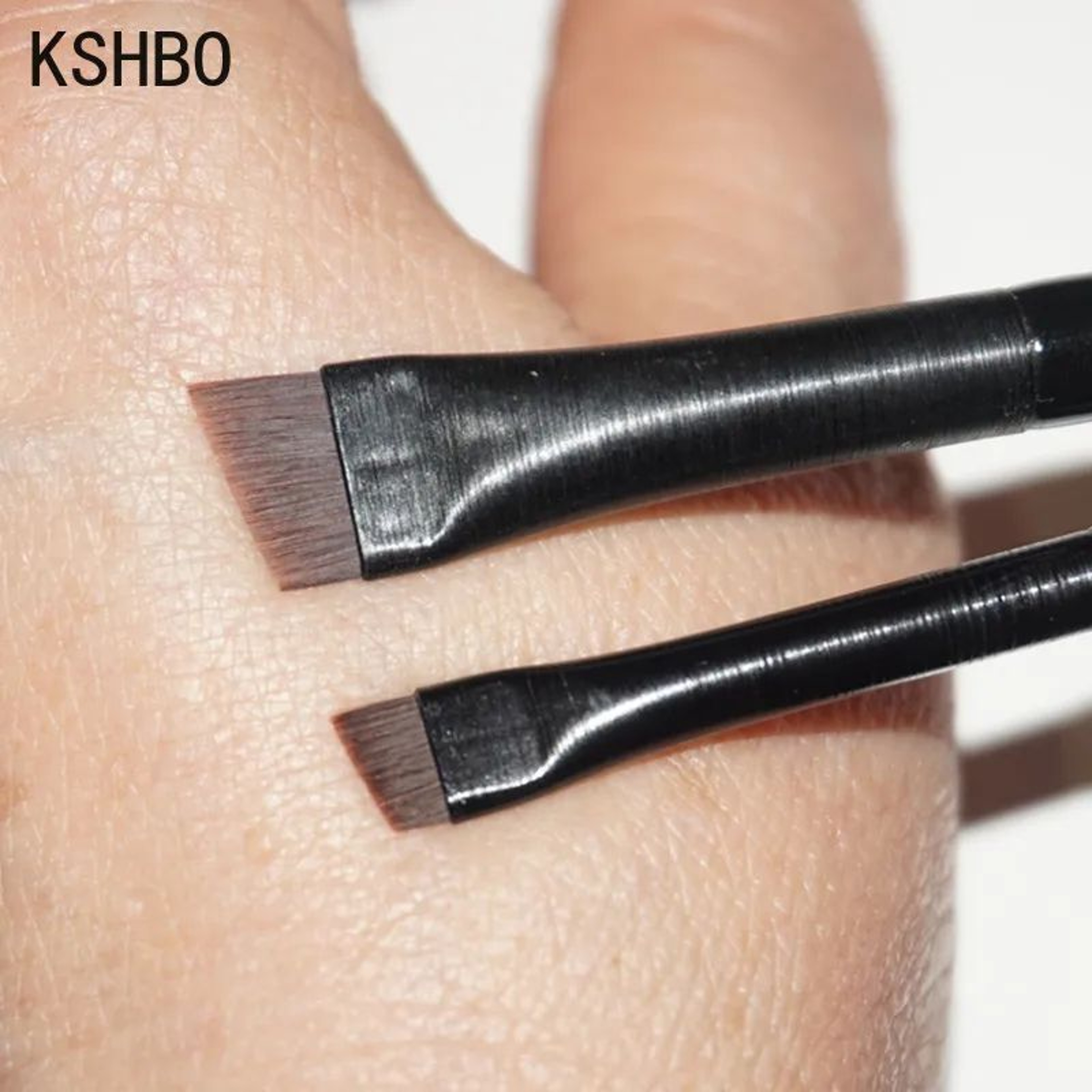 Precision Duo Angled Eyebrow Brush  Eyebrow Liner Brush Set  Portable Brow Contour Brush 2PCS 7