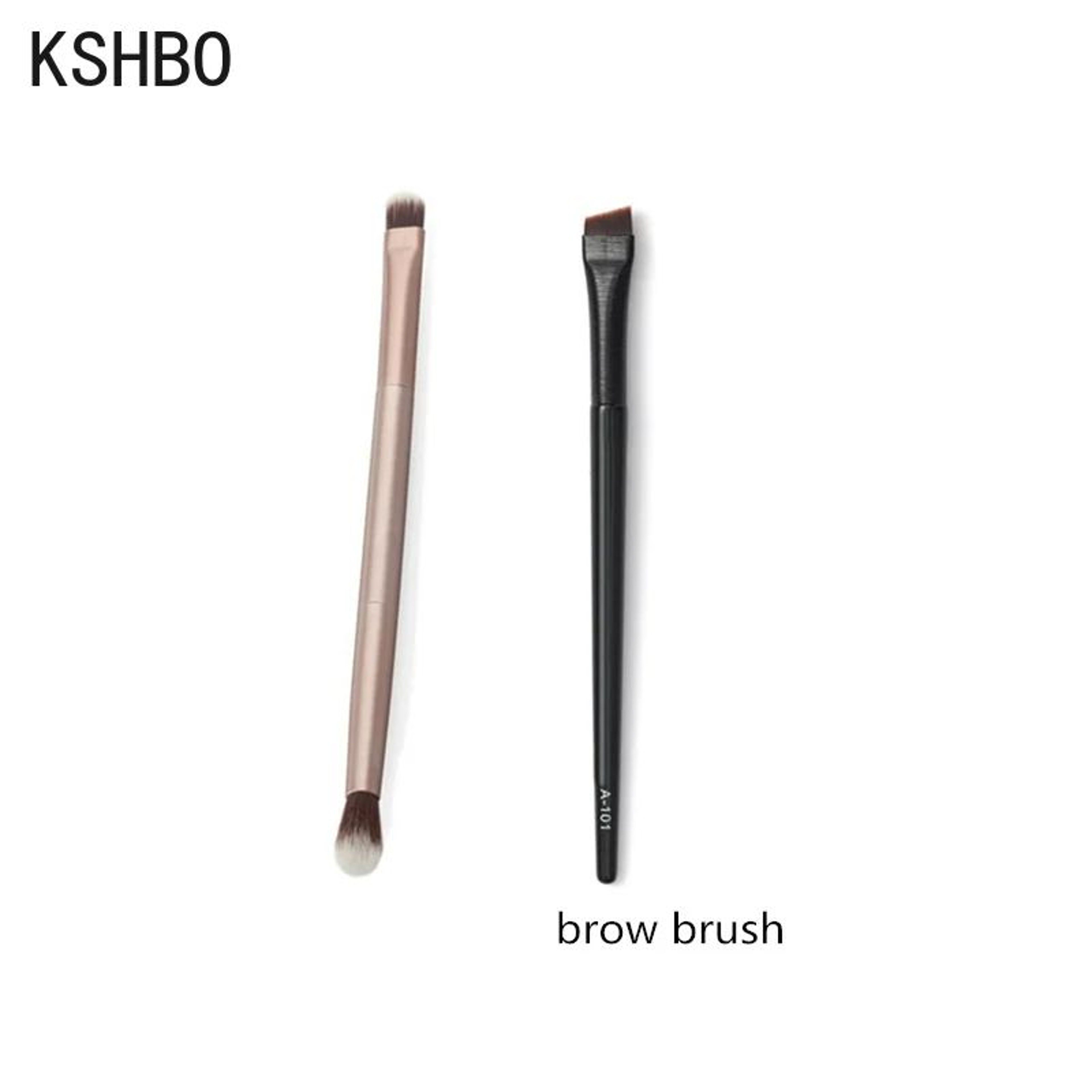 Precision Duo Angled Eyebrow Brush  Eyebrow Liner Brush Set  Portable Brow Contour Brush 2PCS 9