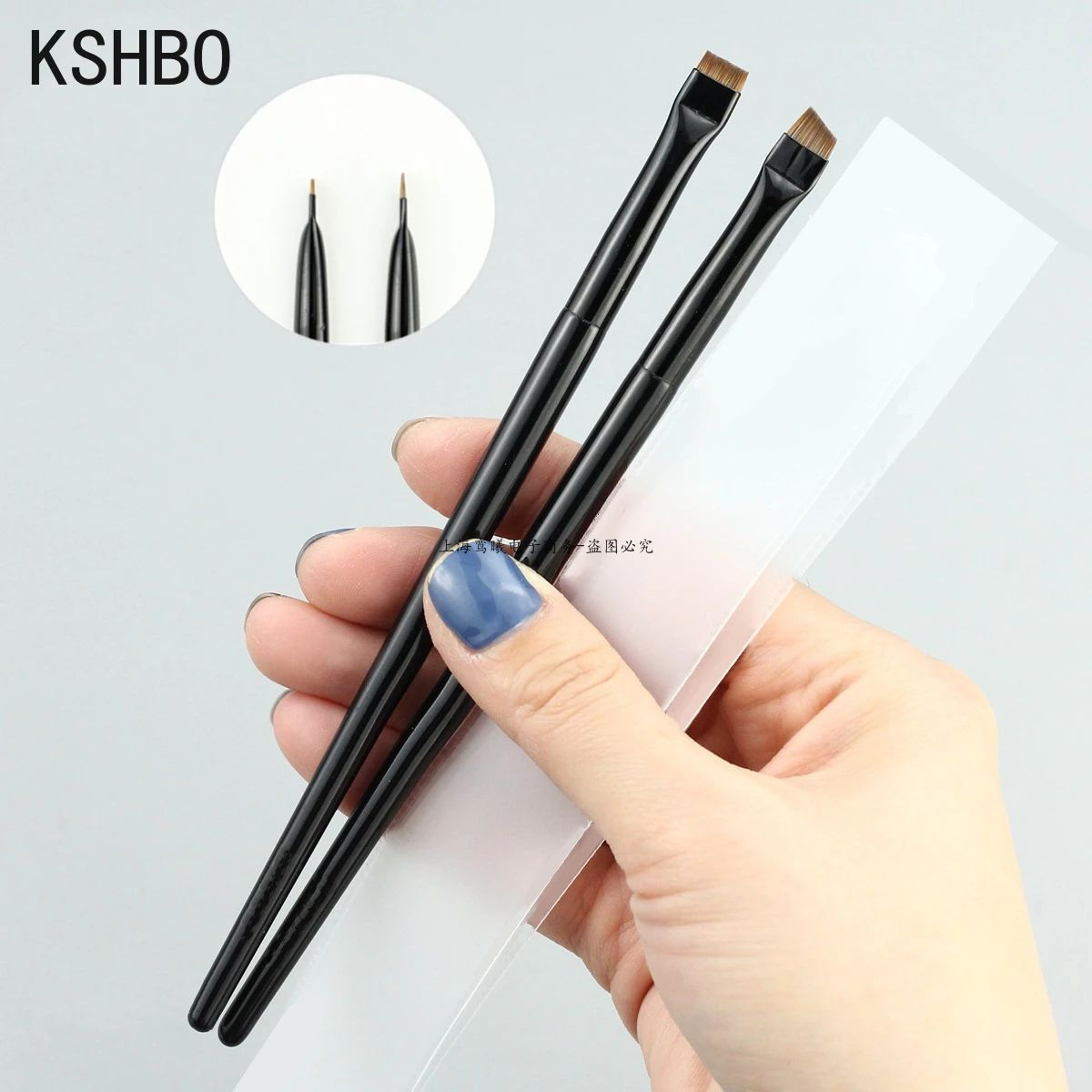 Precision Duo Angled Eyebrow Brush  Eyebrow Liner Brush Set  Portable Brow Contour Brush 2PCS 11