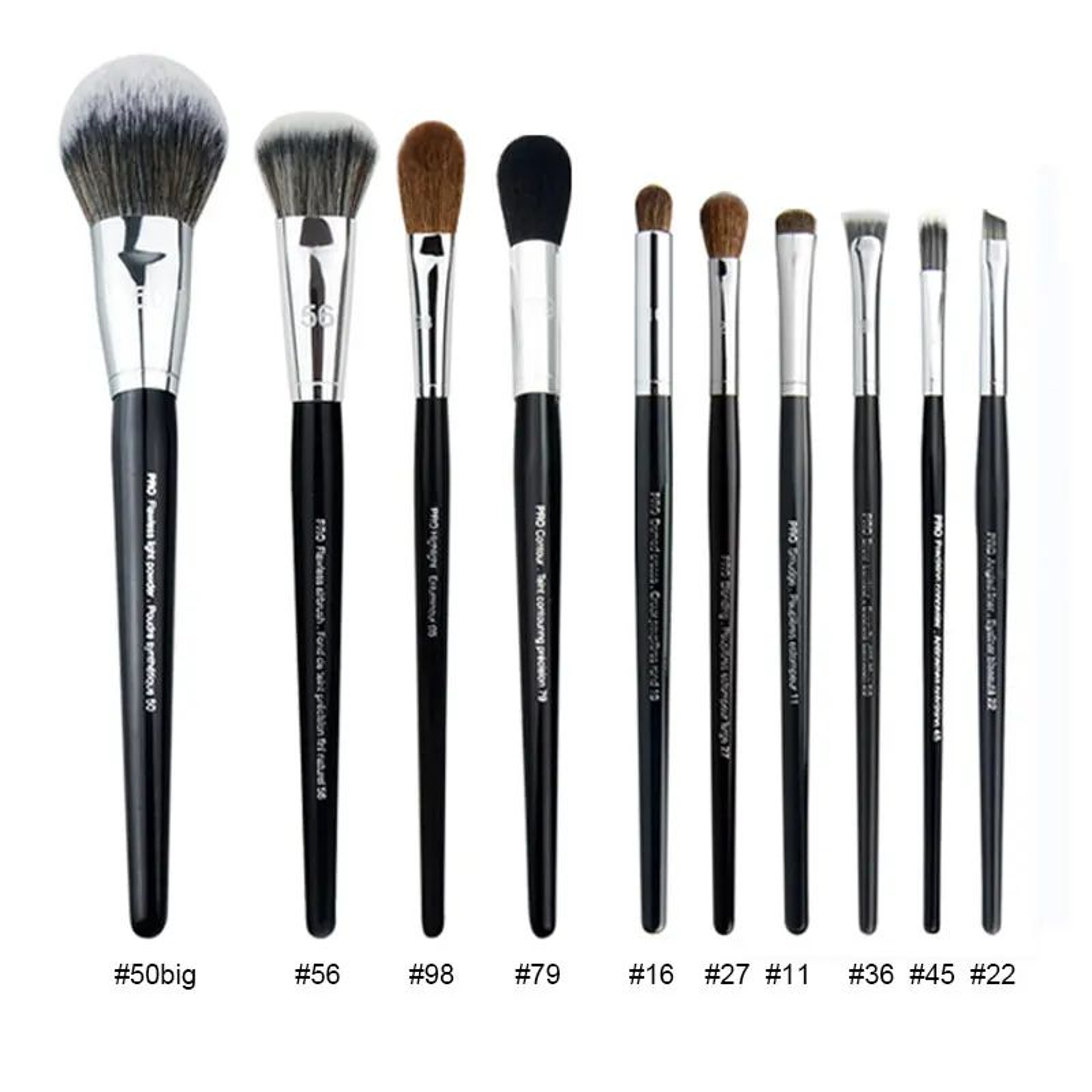 Professional Makeup Brush Set For Foundation Concealer And Eyeshadow 9