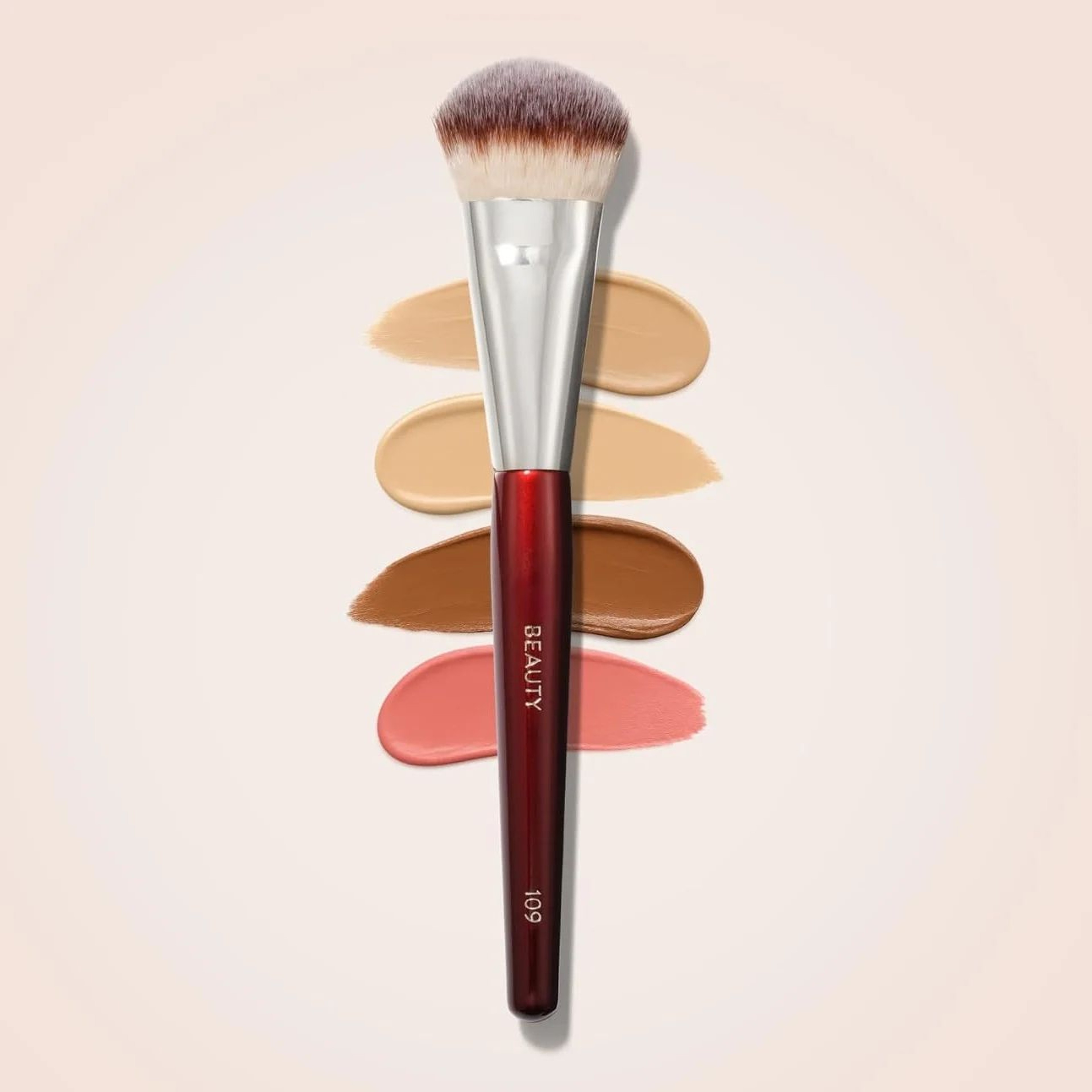 FlawlessBlend Mini Contour Foundation Brush  Precision Mini Foundation Brush For Liquid  Cream Make 0