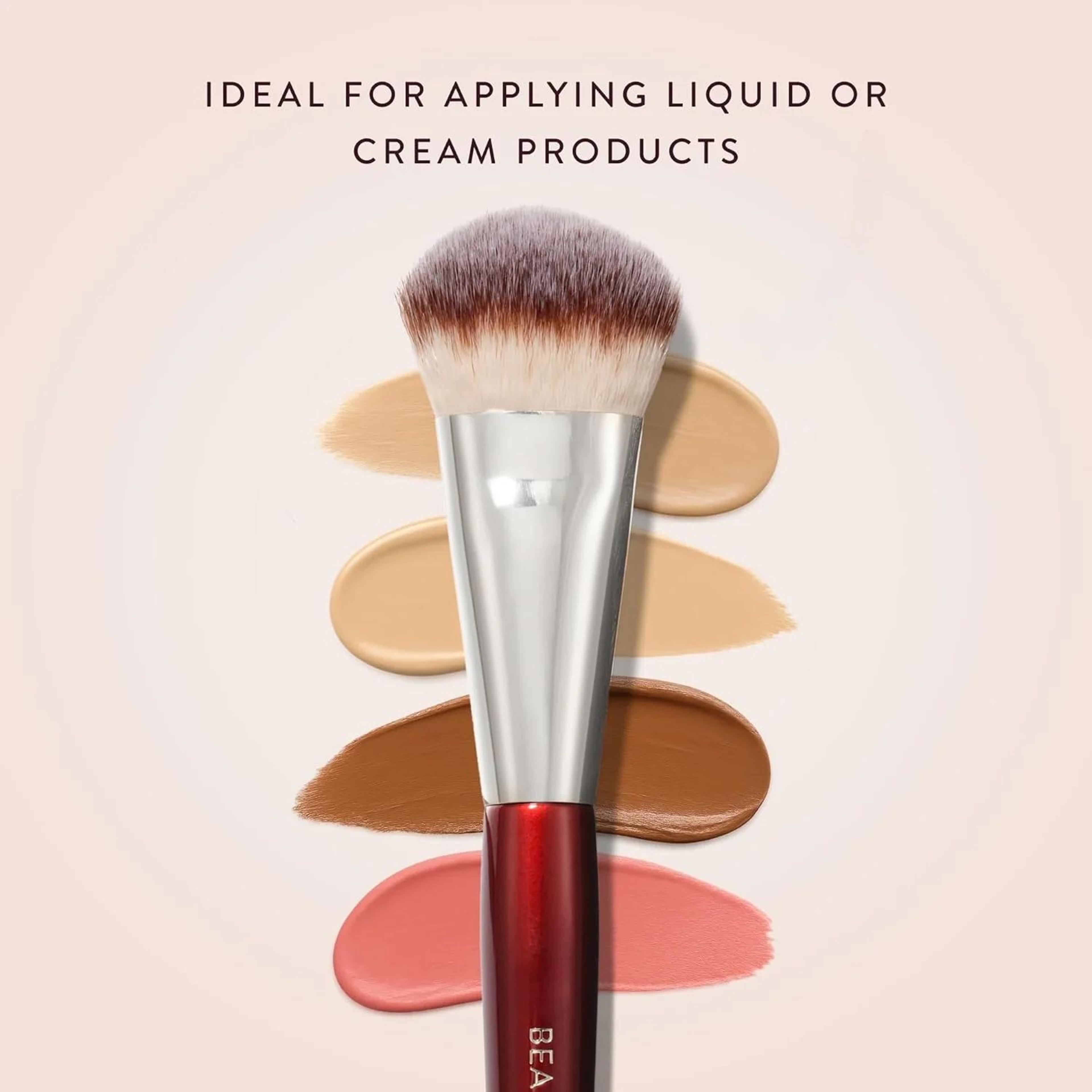 FlawlessBlend Mini Contour Foundation Brush  Precision Mini Foundation Brush For Liquid  Cream Make 1