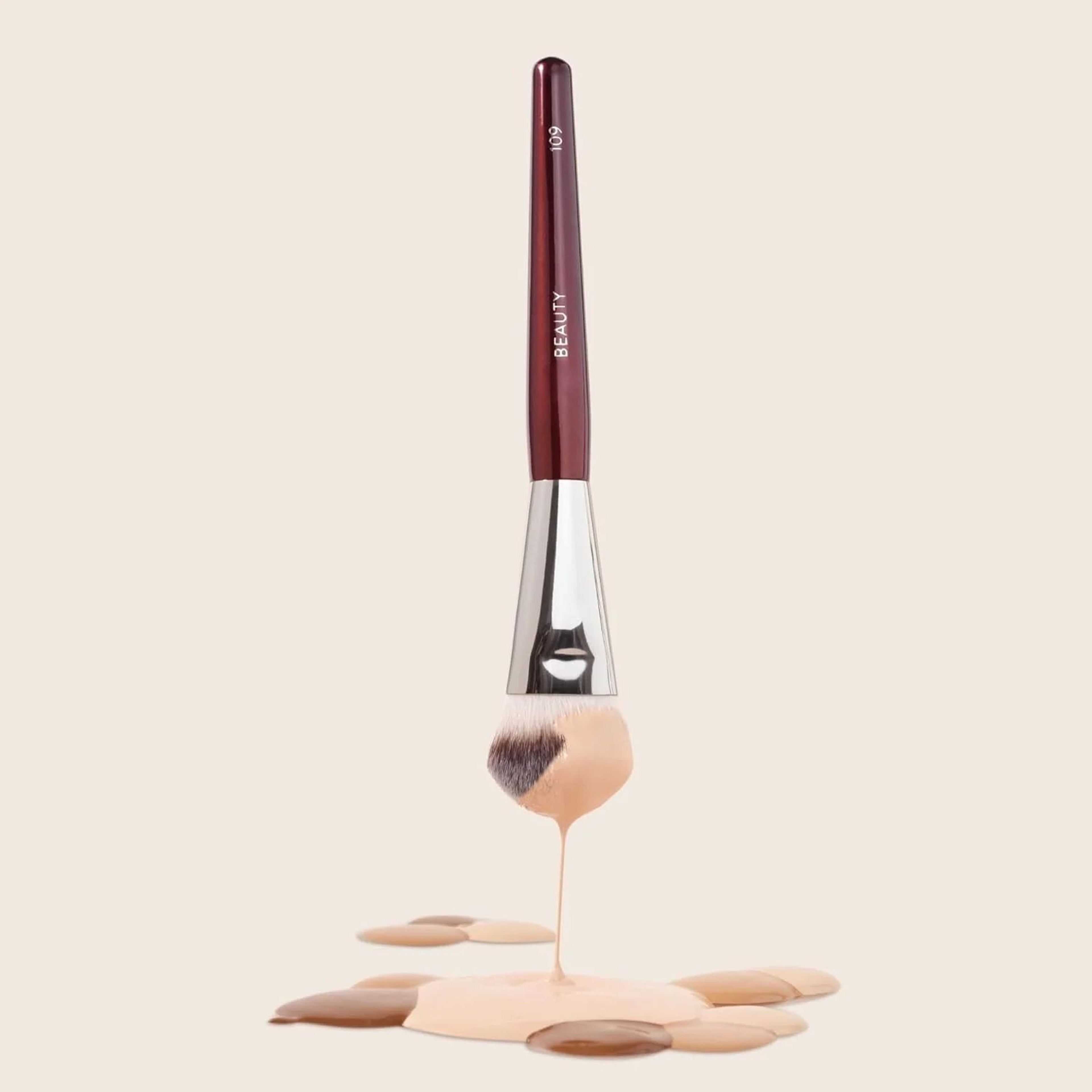 FlawlessBlend Mini Contour Foundation Brush  Precision Mini Foundation Brush For Liquid  Cream Make 3