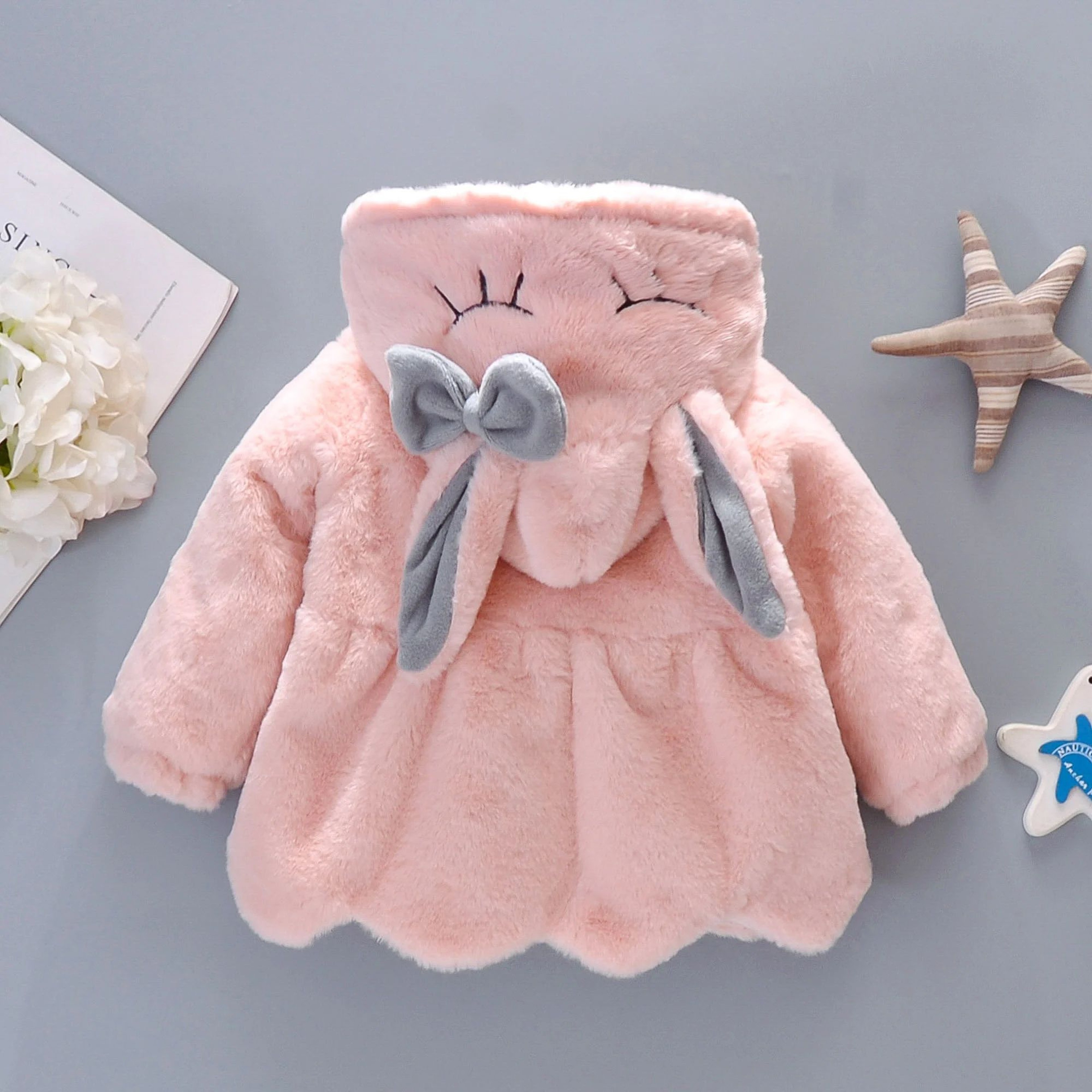 CozyHug Baby Girl Winter Coat  Cute Hooded Cold Protection Jacket With Matching Mini Bag 1