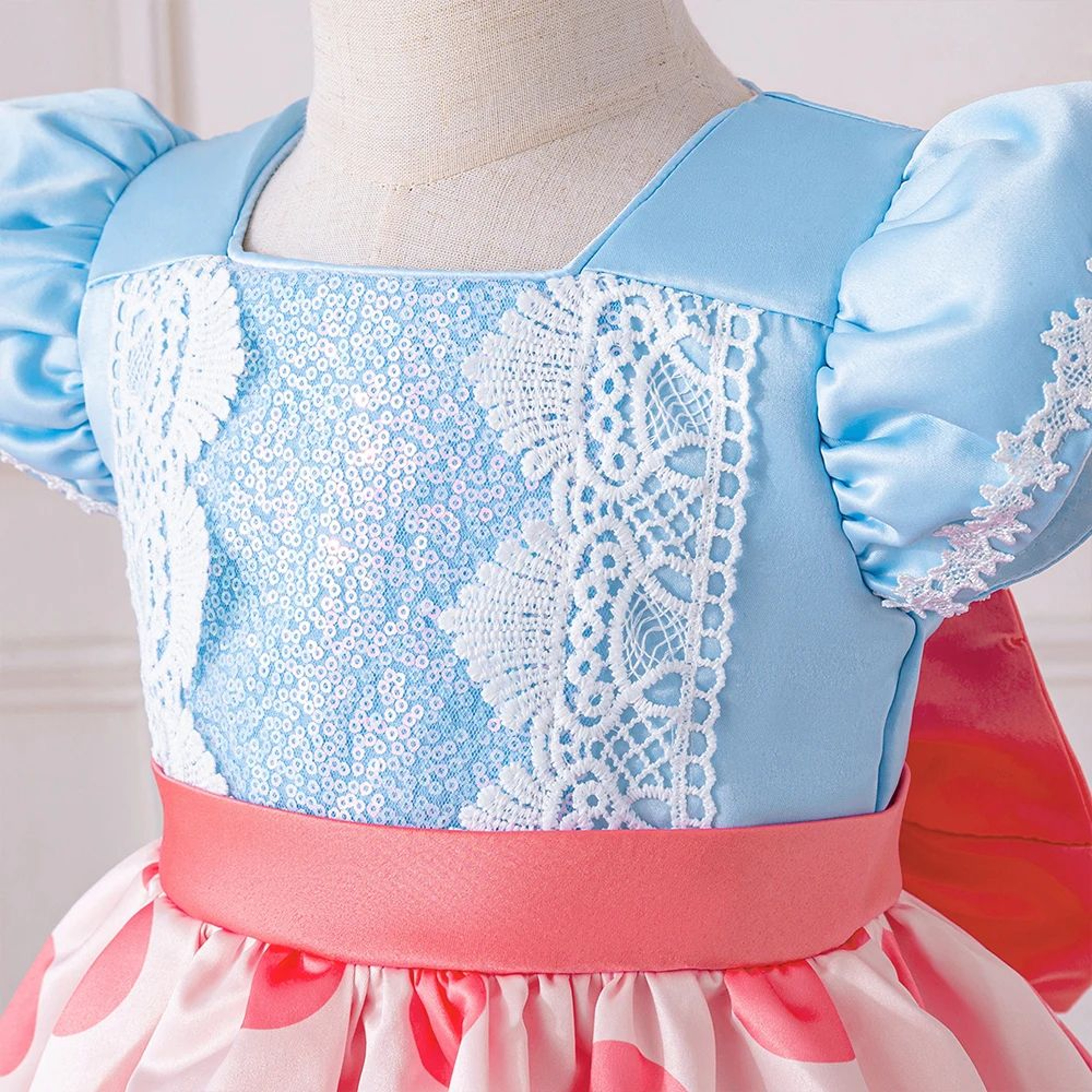 Baby Girl Polka Dot Princess Tutu Dress For Birthday Baptism  Party 3