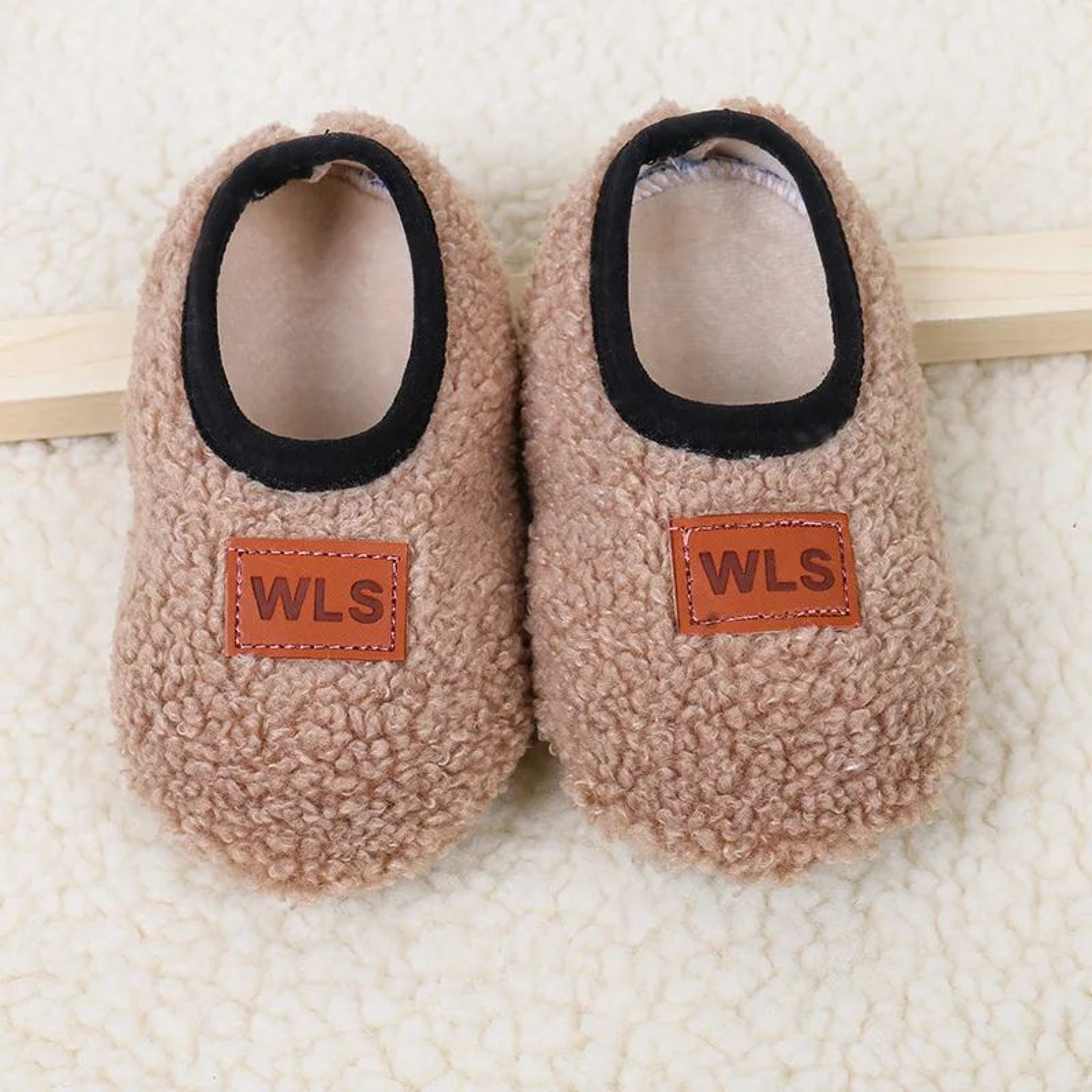 CozySteps Plush Baby Slippers  Soft Toddler Sock Shoes With NonSlip Sole For Indoor Walking 7