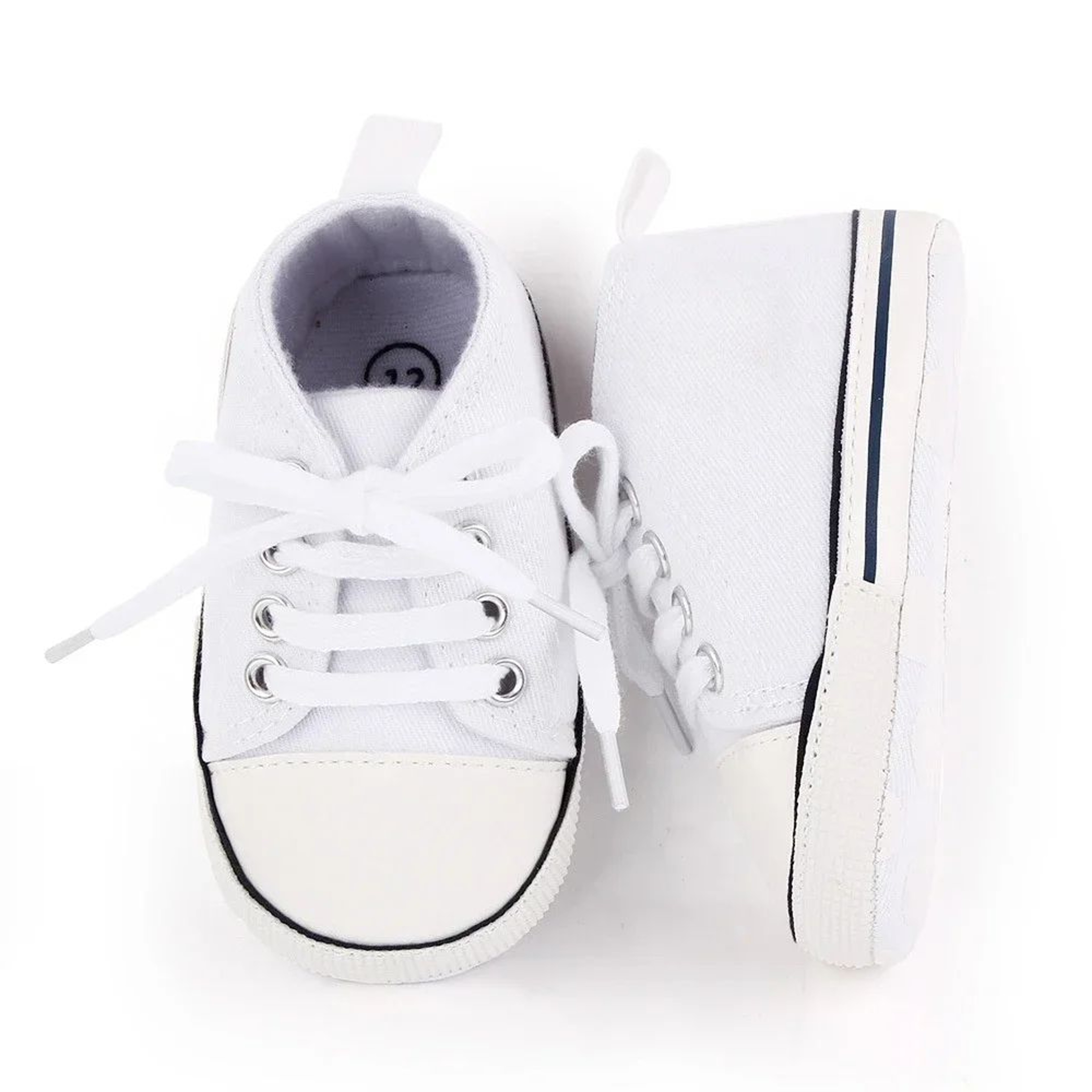 Classic Canvas Baby First Walker Sneakers  Soft Sole Newborn Prewalker Shoes 6