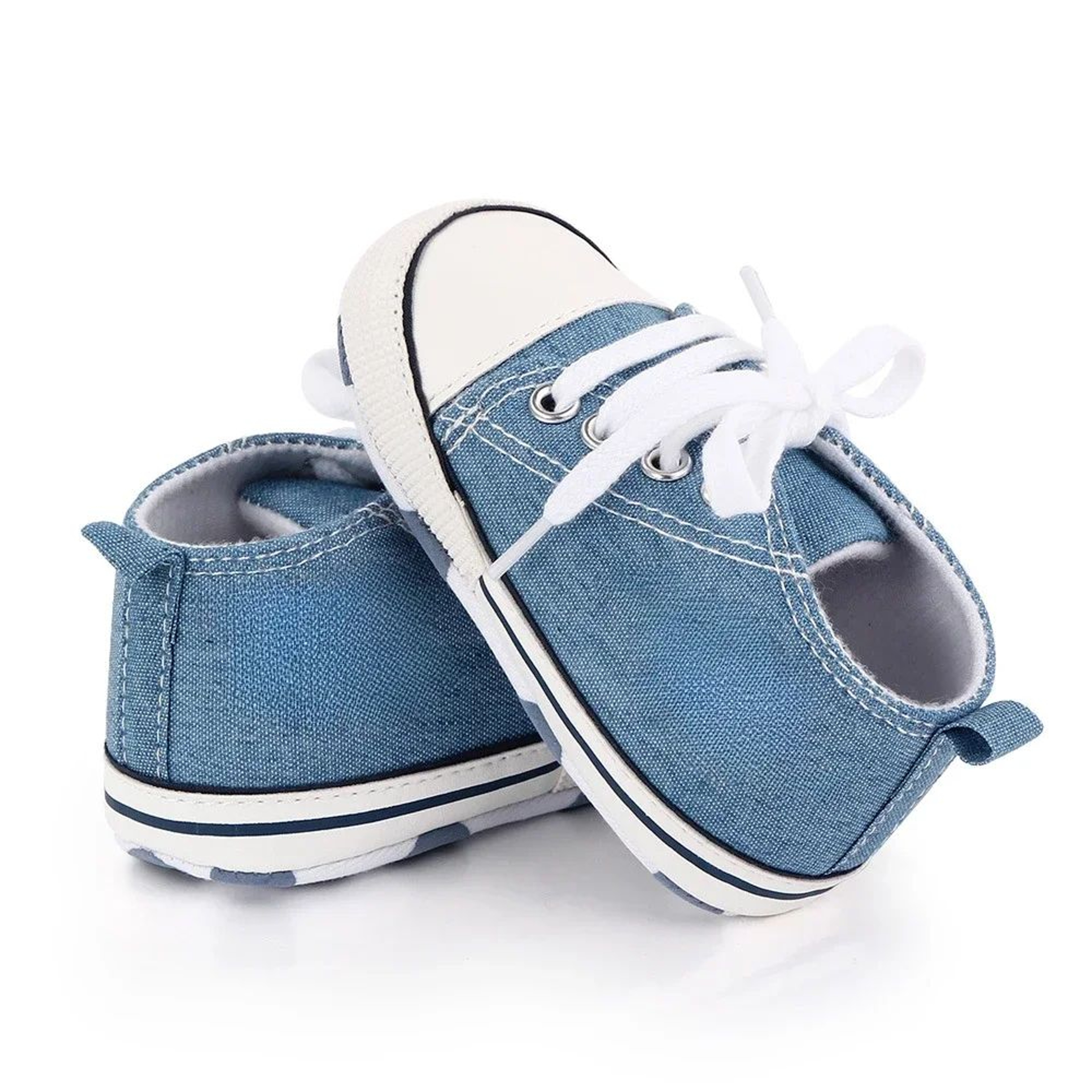Classic Canvas Baby First Walker Sneakers  Soft Sole Newborn Prewalker Shoes 11