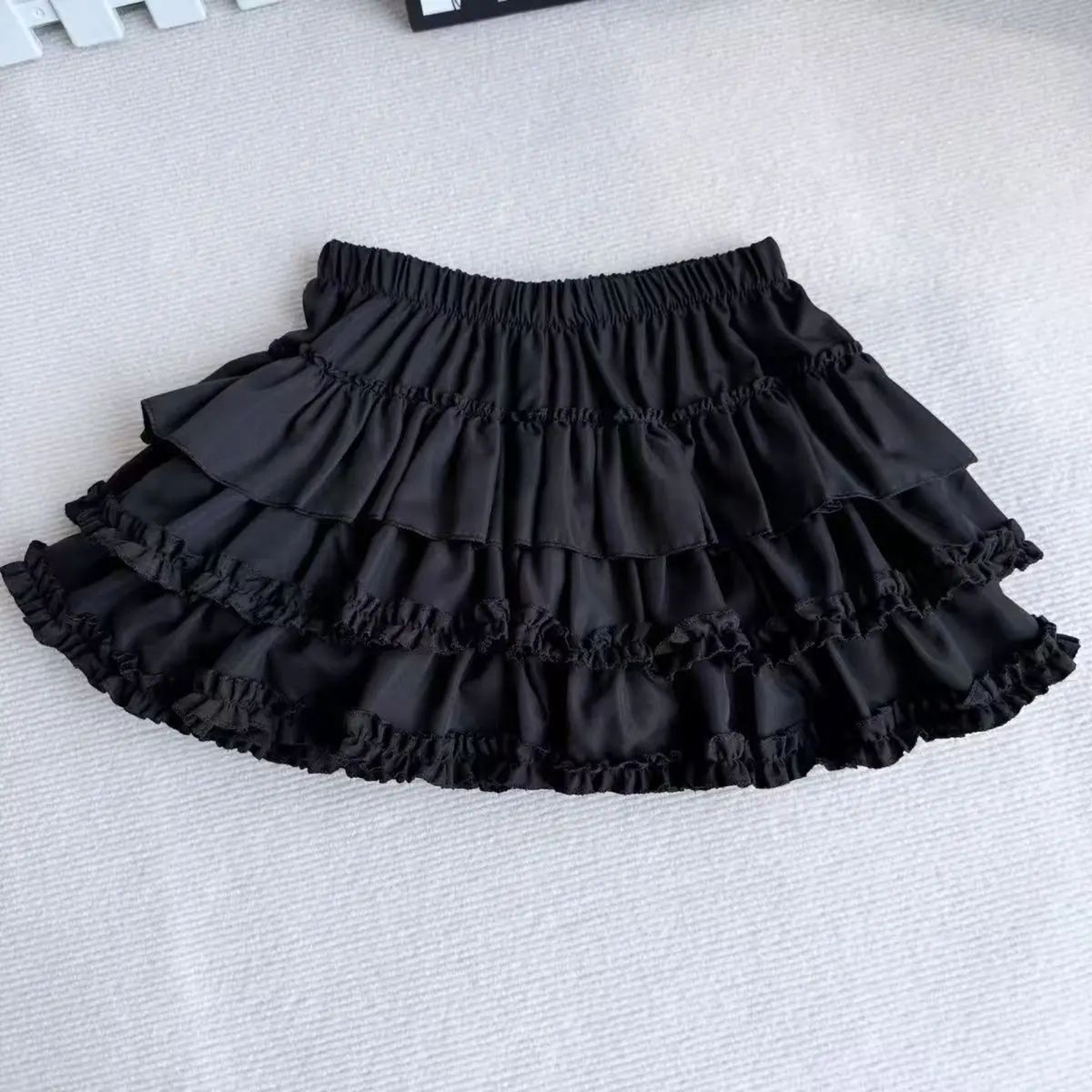 Purple Y2K Fluffy Cake Mini Skirt With White Lace Trim  Sweet Lolita ALine Pleated Skirt 1