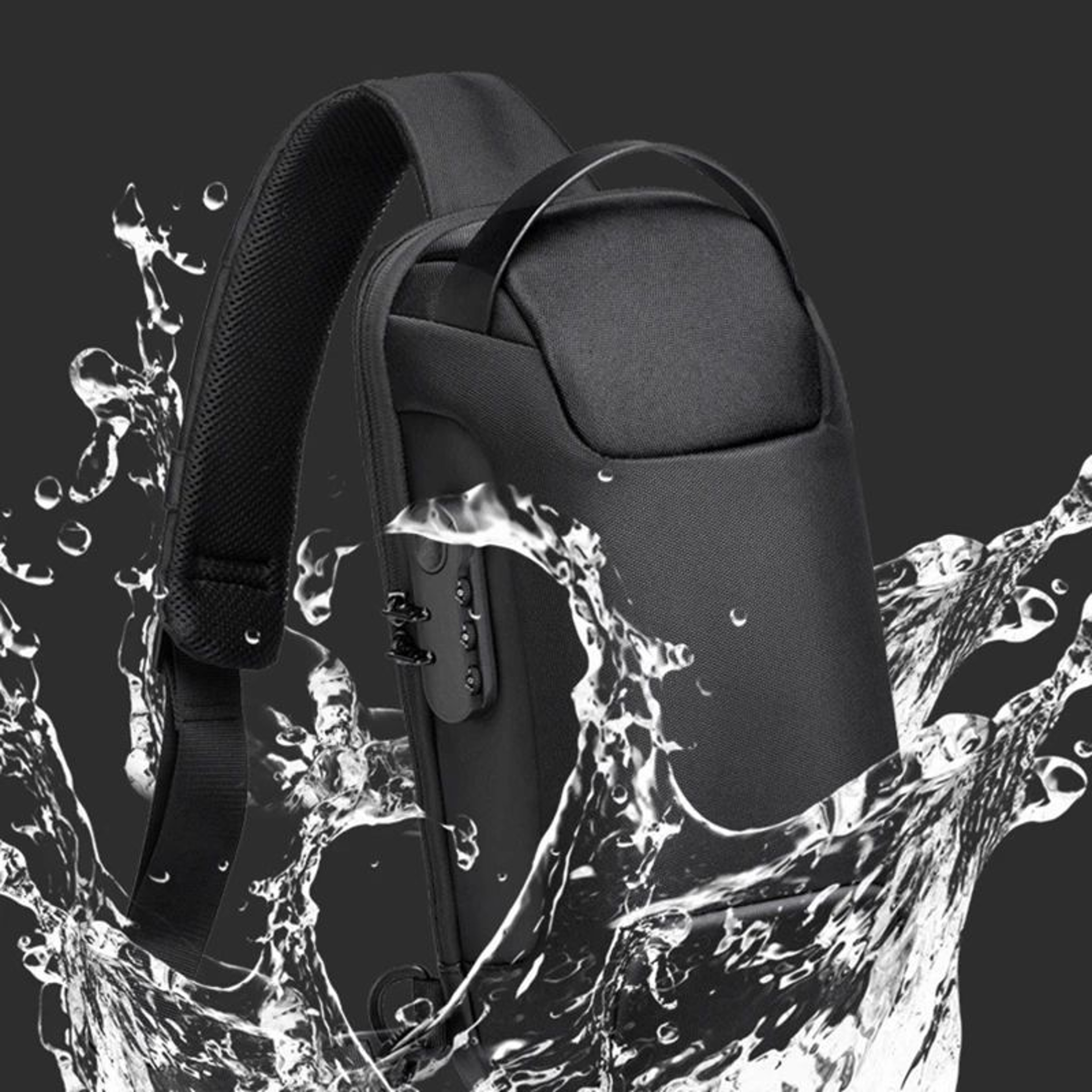 AntiTheft USB Charging Waterproof Crossbody Sling Bag For Men 4