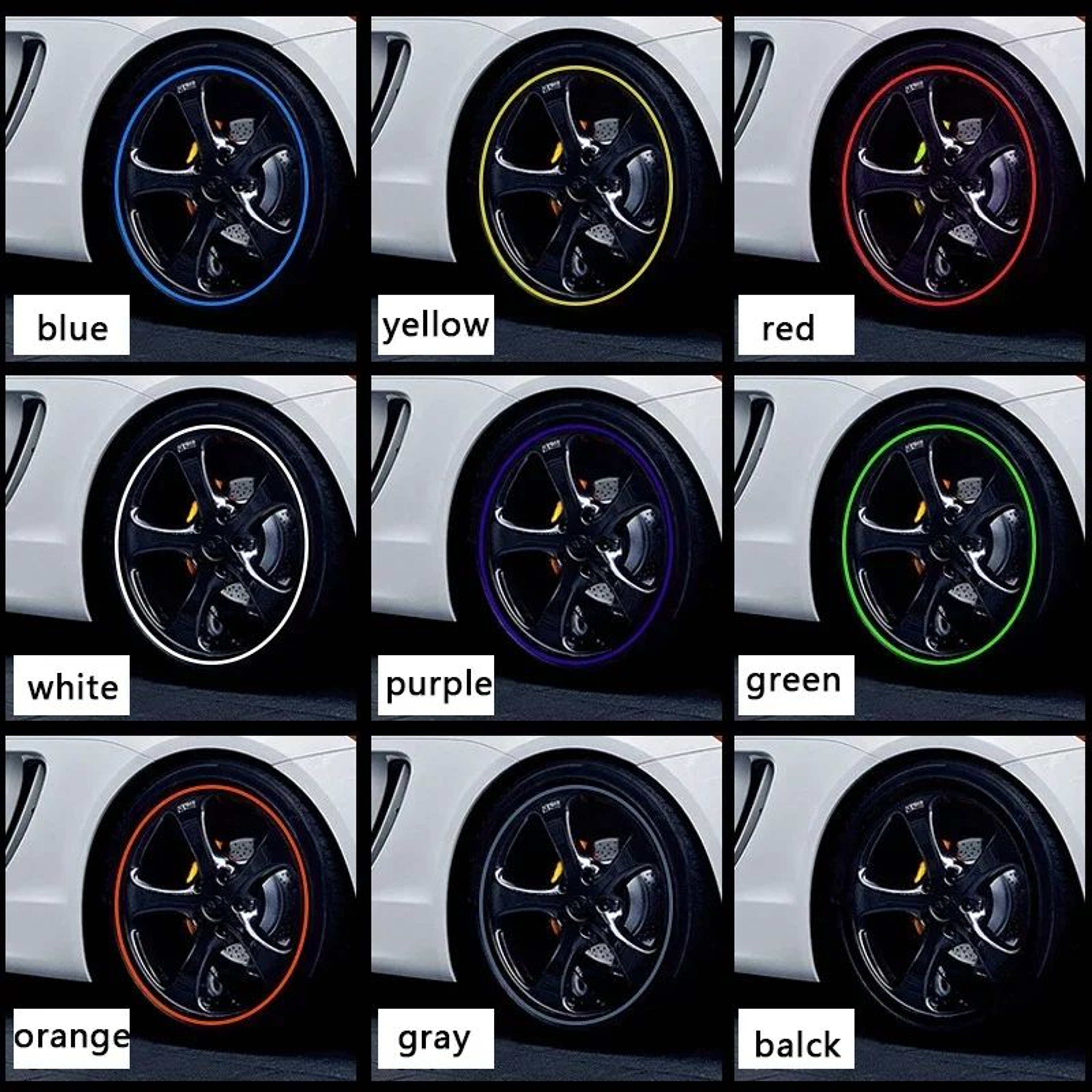 Universal Wheel Rim Protector Strip For Cars  AntiScratch Rim Guard Trim 5