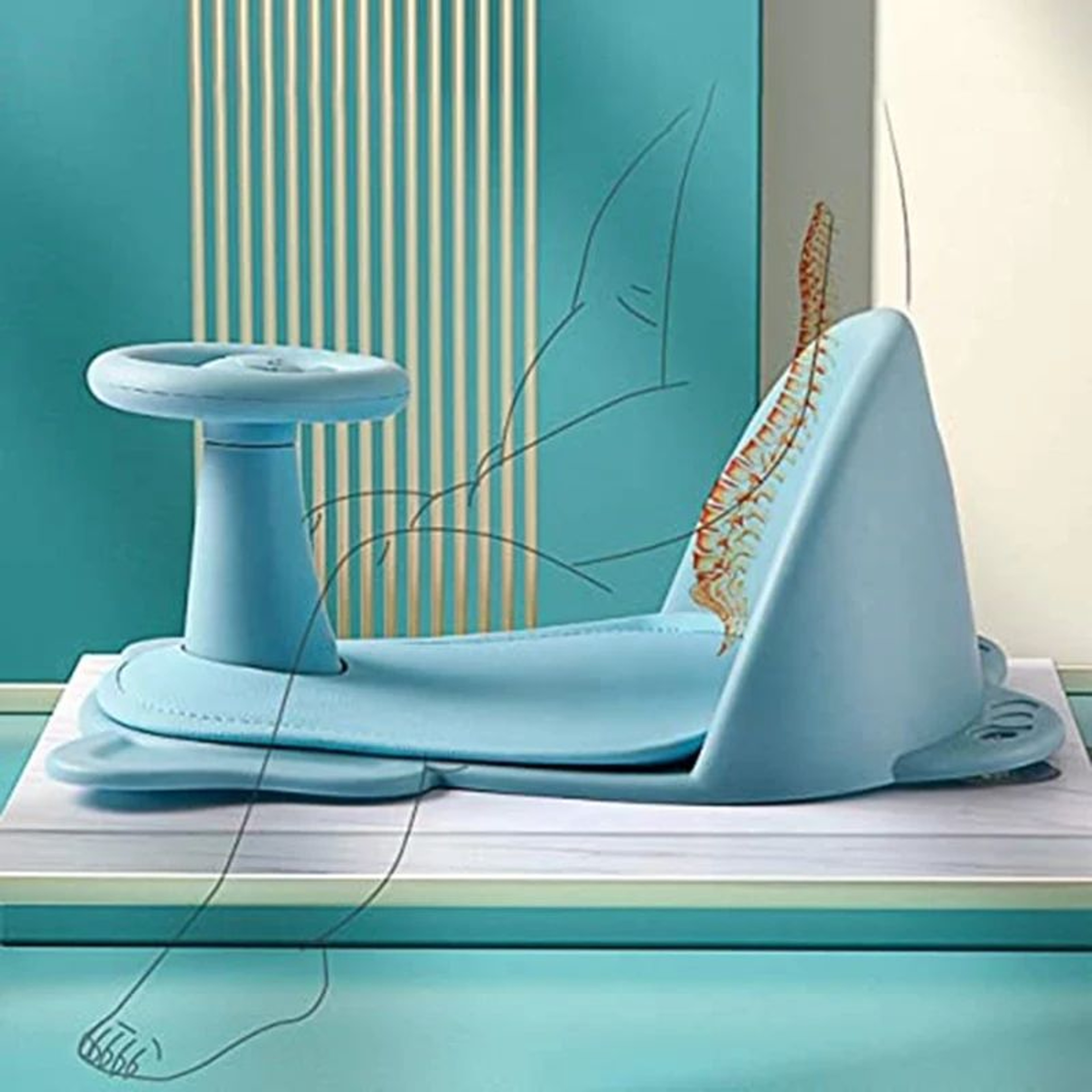 SoftGuard Baby Bath Seat Cushion For Safe  Comfortable Bath Time 4