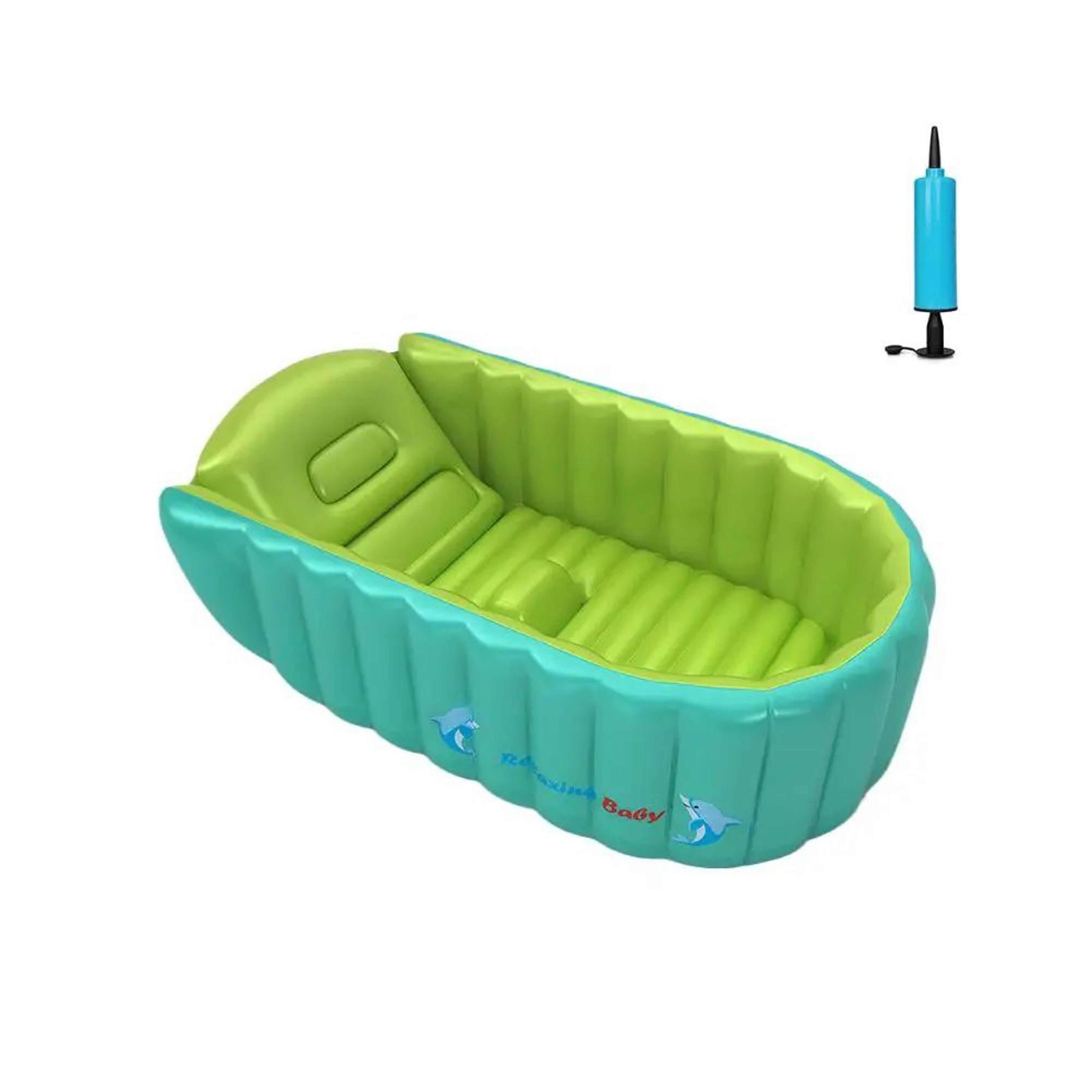 SoftSplash Inflatable Baby Bathtub  Portable Kids Bath Pool For Safe  Fun Bath Time 8