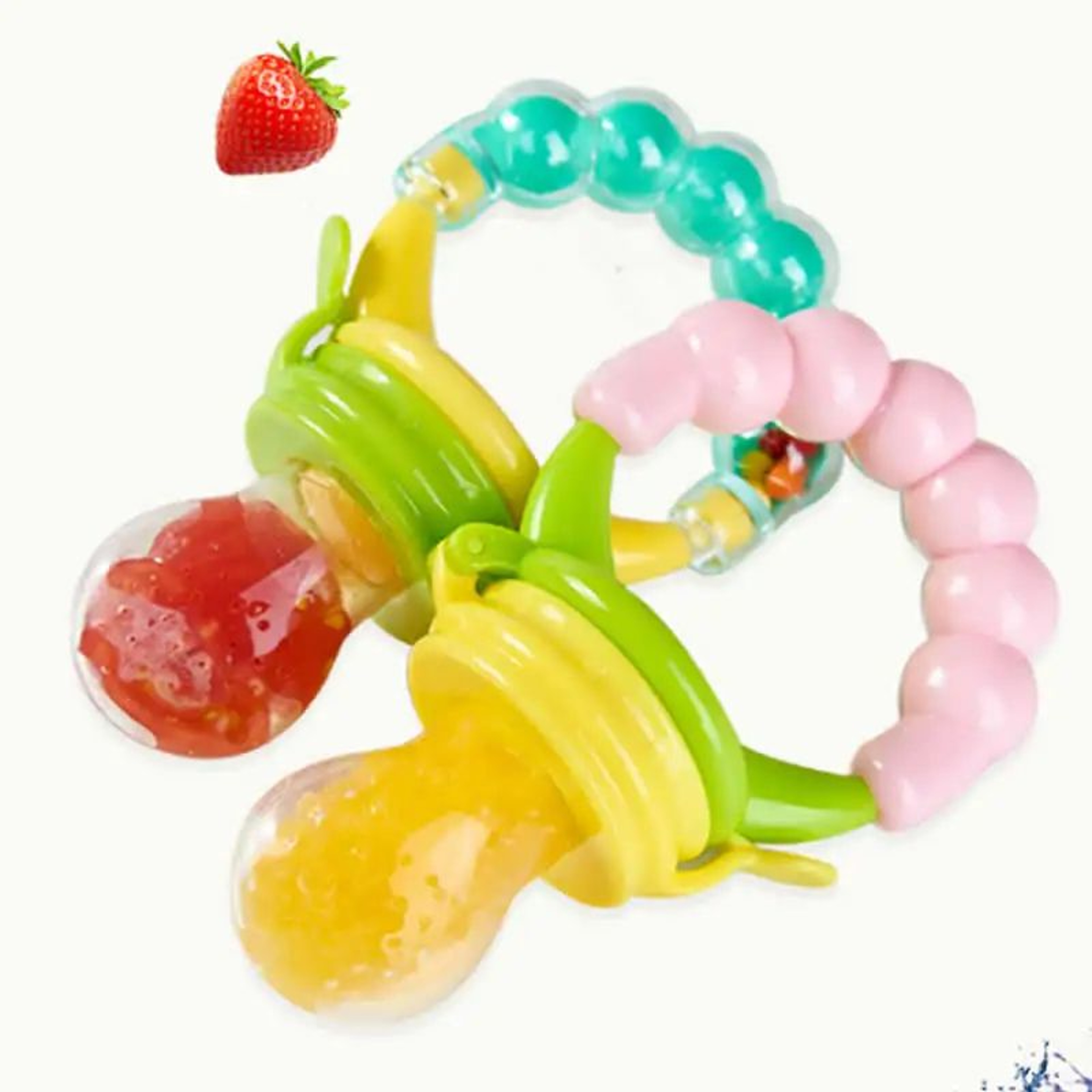 Baby Fruit Feeder Pacifier Silicone Teething Toy For Safe SelfFeeding 5