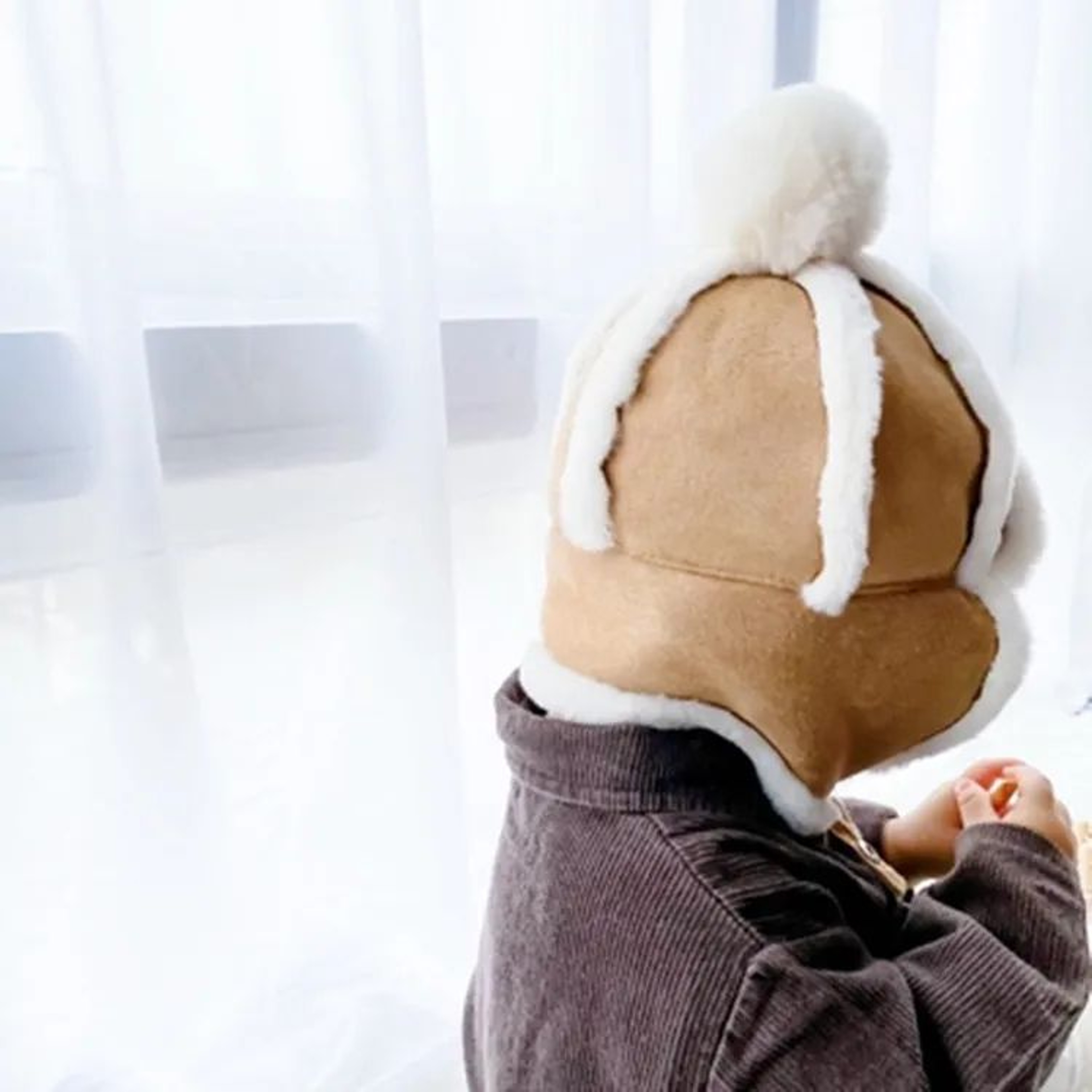 Cozy Kids Winter Hat With Ear Flaps  Warm Plush Baby Ear Flap Hat  Toddler Beanie 1