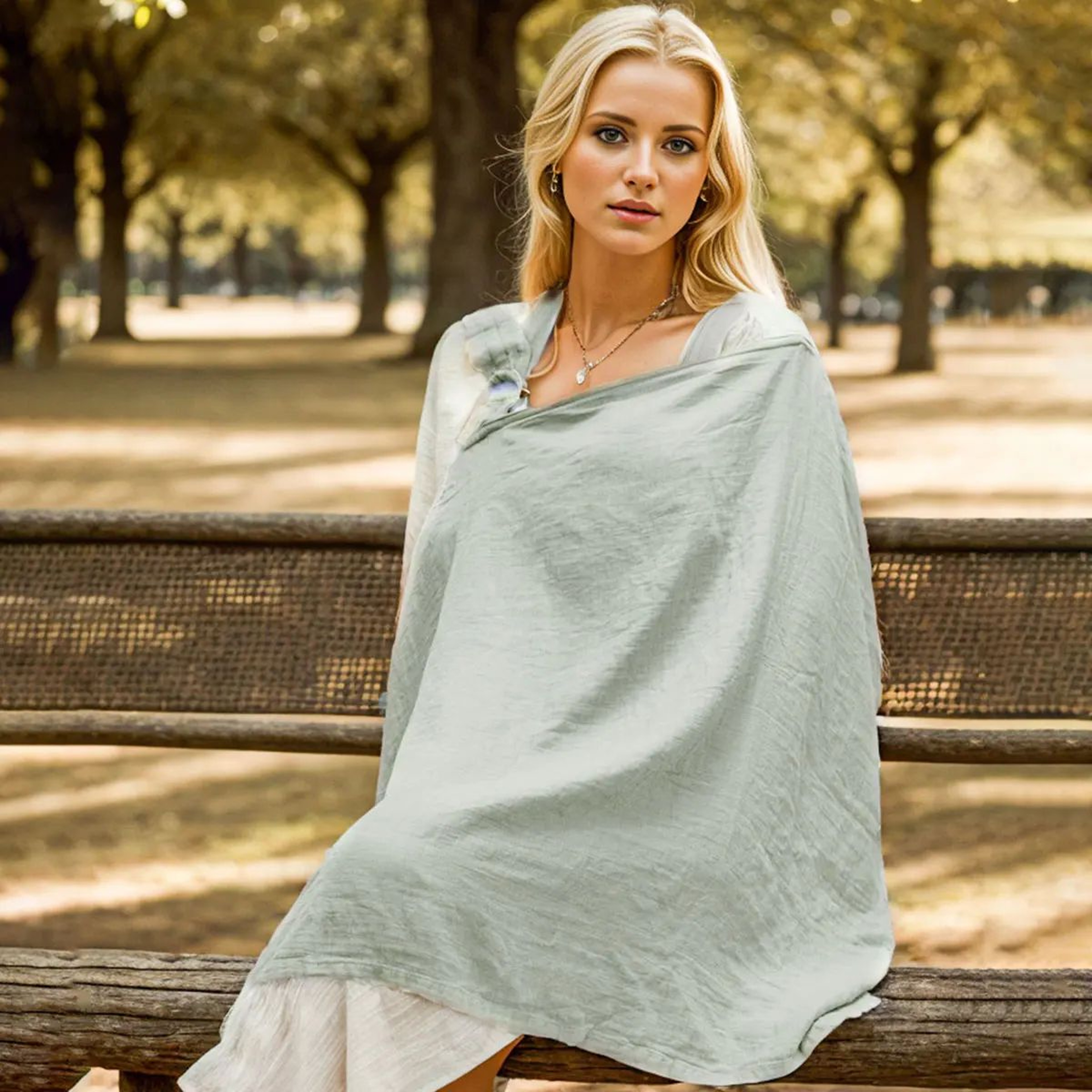 Breathable Nursing Cover  MultiUse Baby Privacy Shield 2