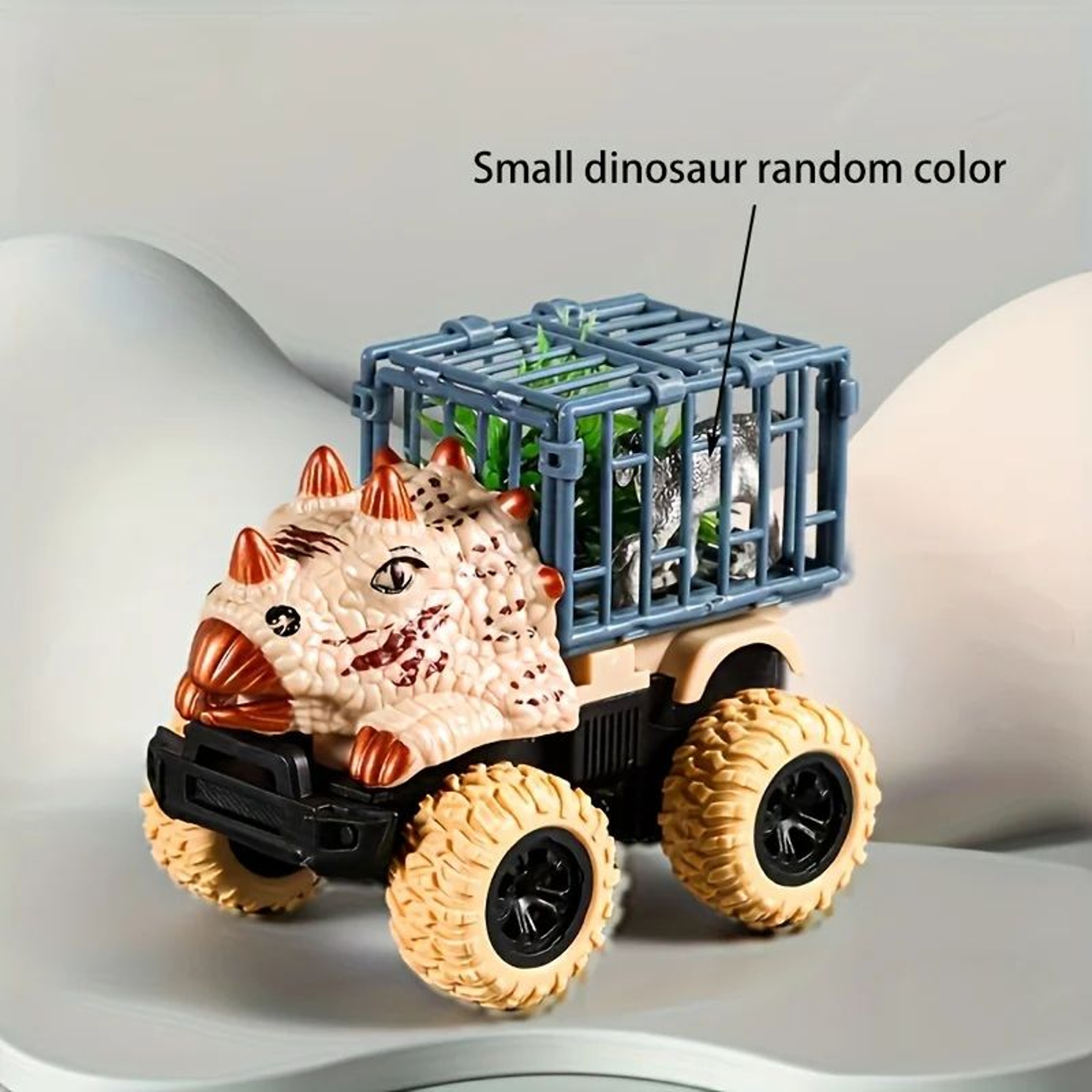 Pull Back Dinosaur Truck Toy With Dino Figures  Interactive Dino Transport Truck Toy For Kids 8