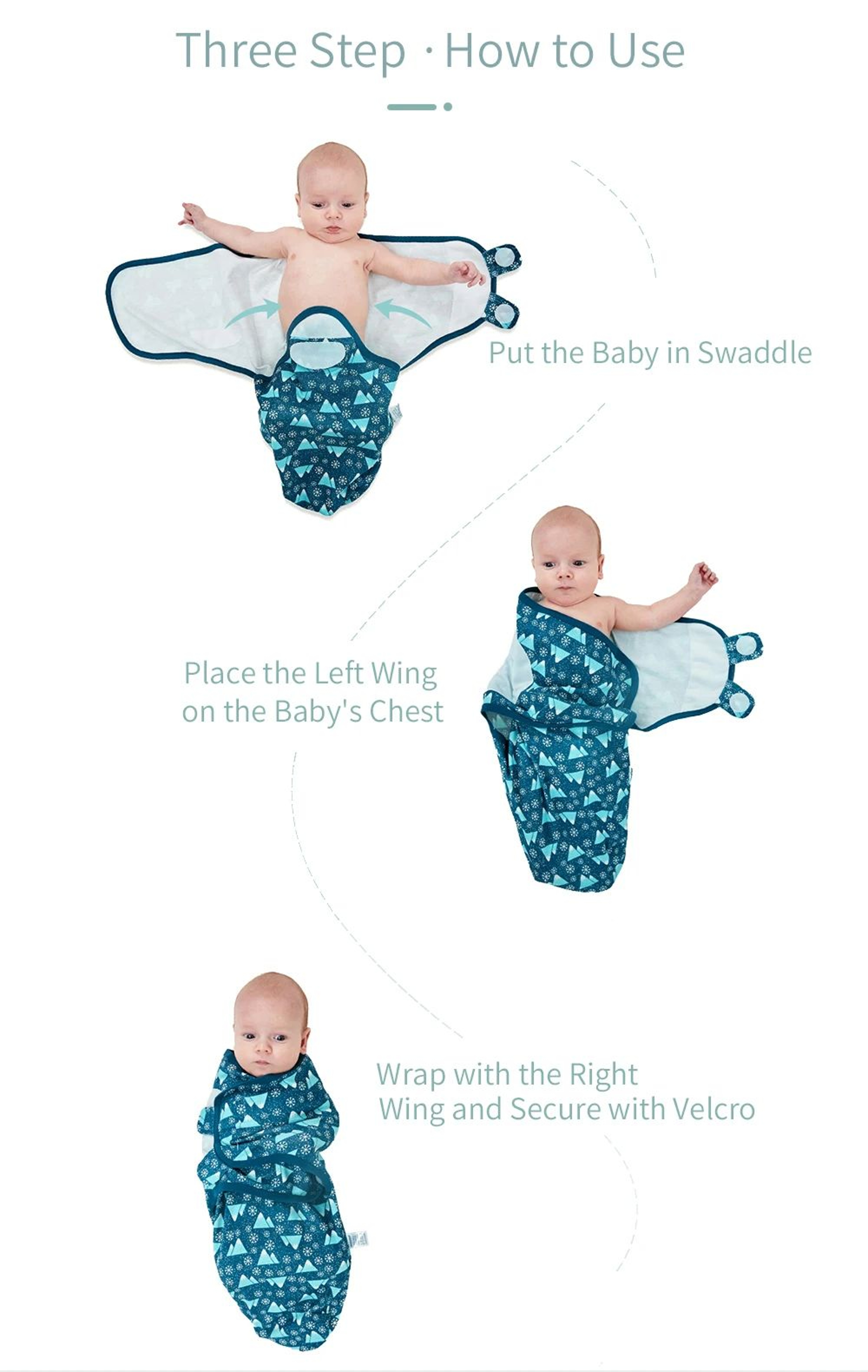 Insular Soft Cotton Newborn Swaddle Blanket  Cozy Baby Swaddle Wrap Cocoon 4