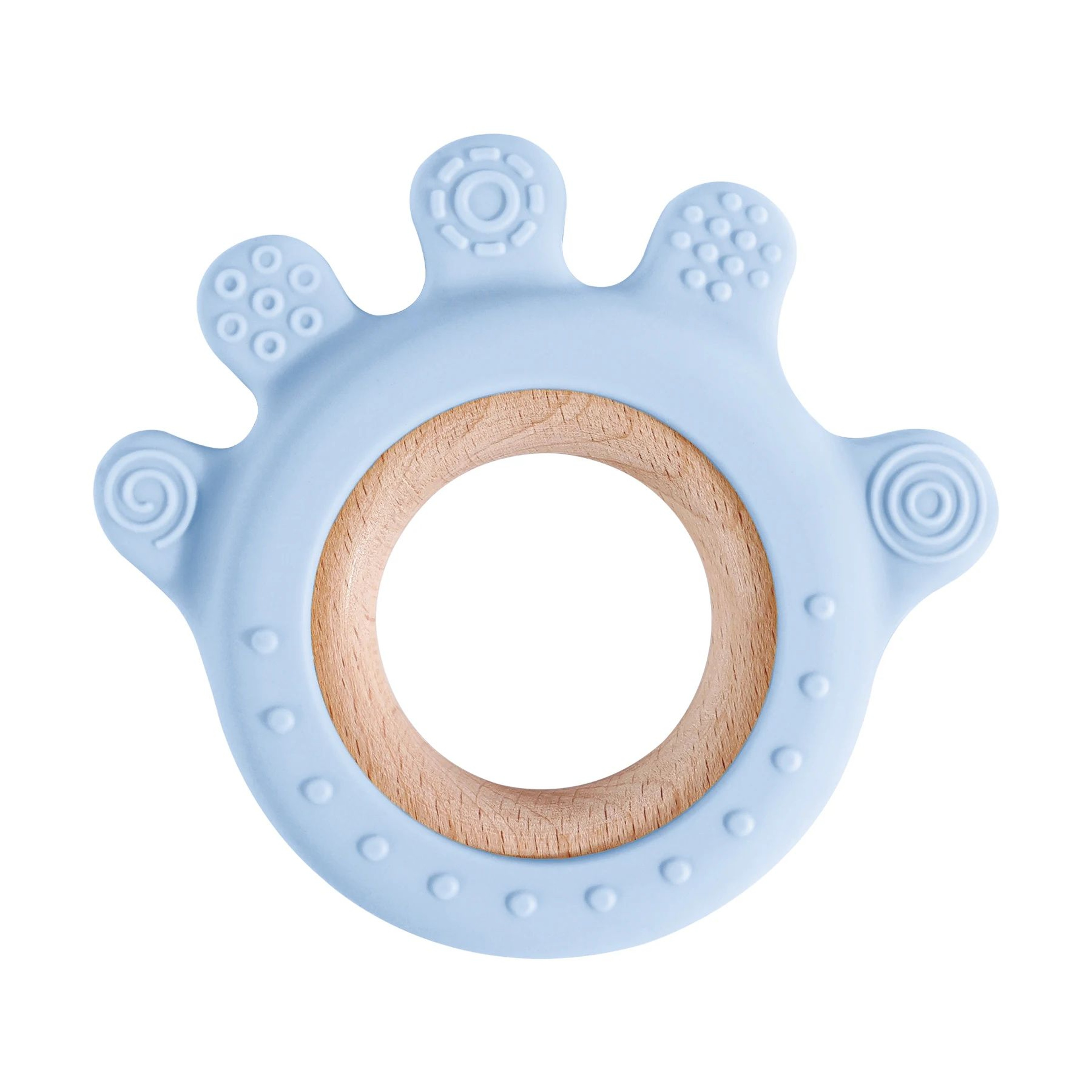 Silicone Baby Teether Toy  BPAFree Cartoon Rudder Design For Soothing Teething Relief 6