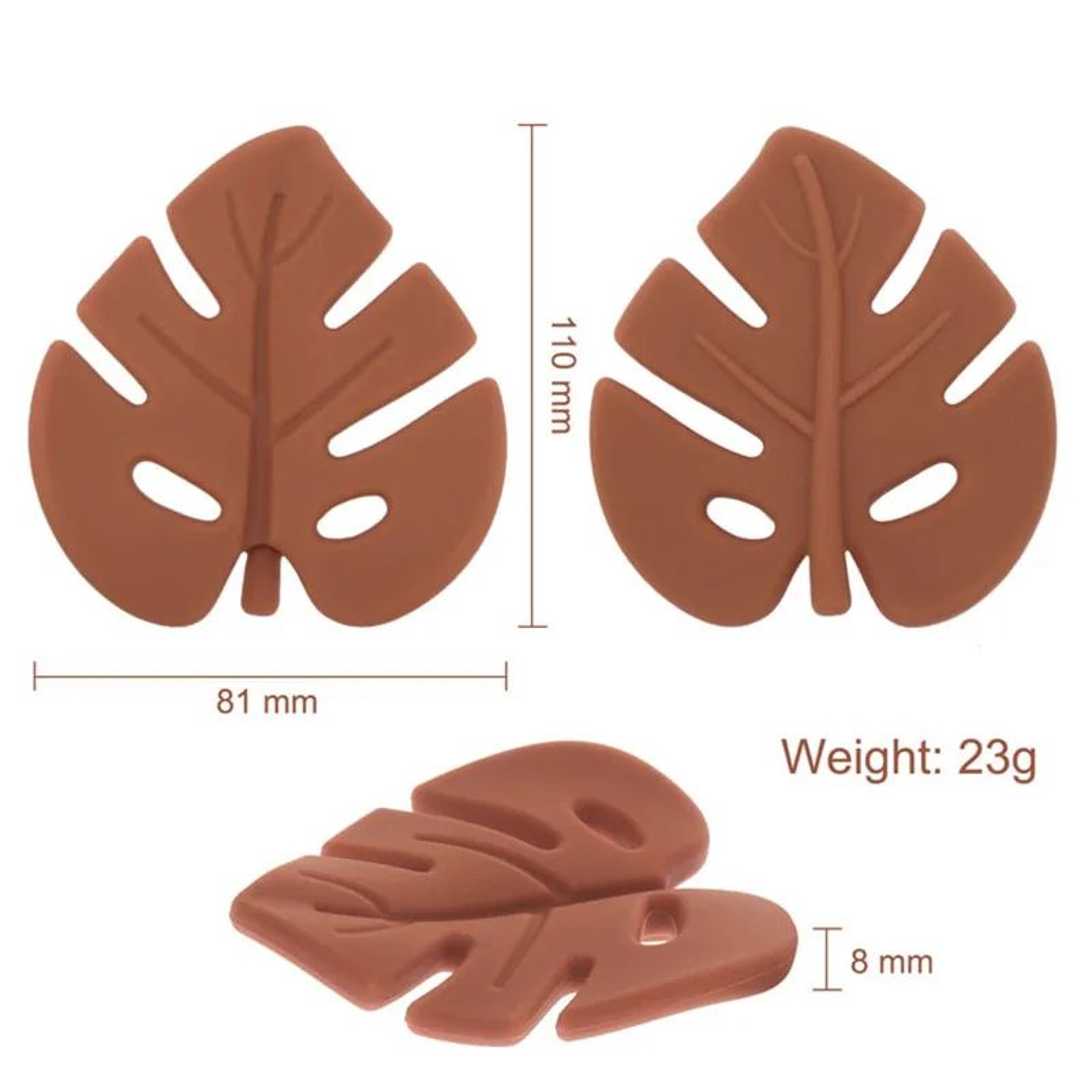 SoftLeaf Silicone Baby Teether Set  BPAFree Leaf Teething Beads For Soothing Relief 5