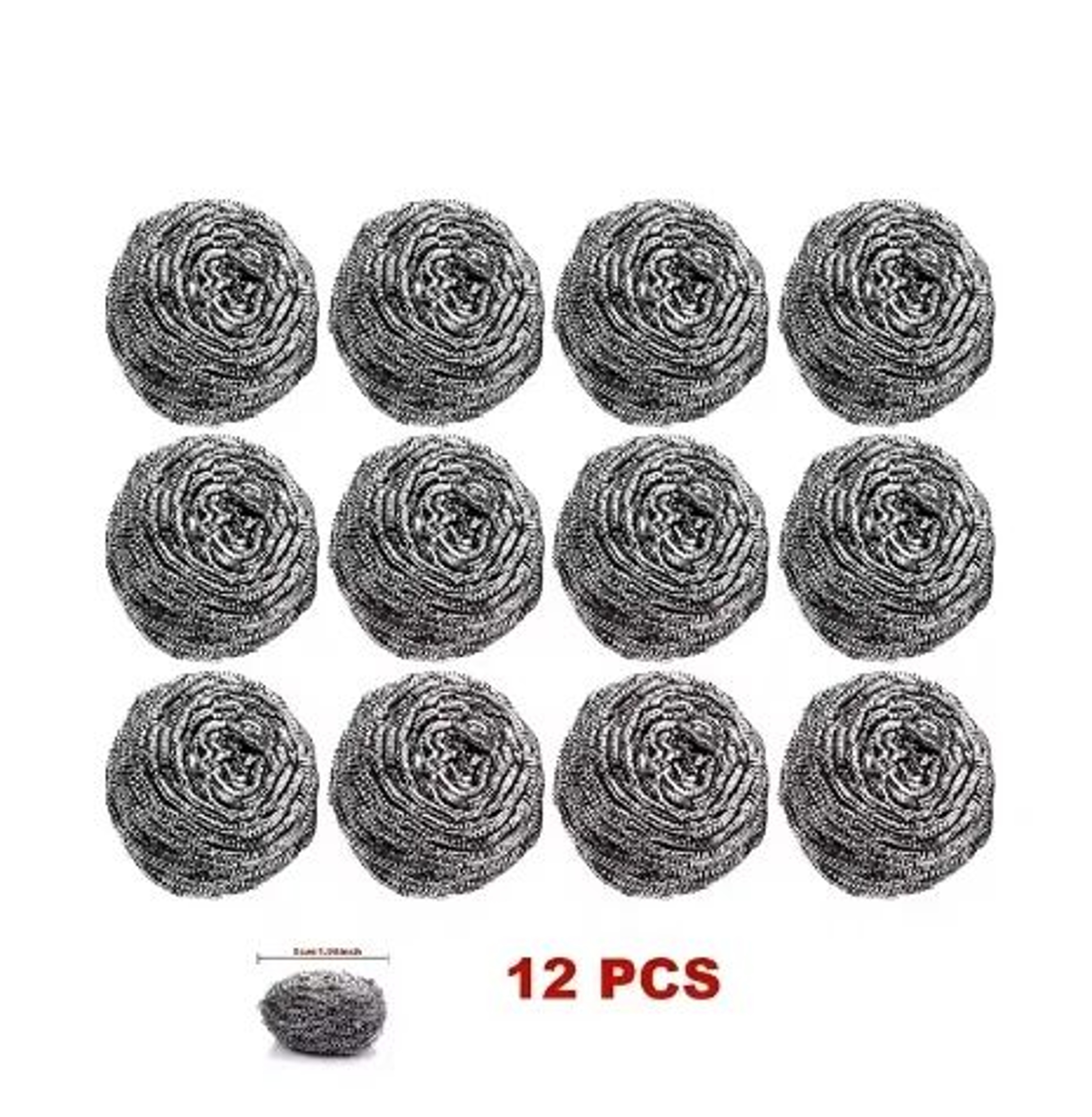 Stainless Steel Scrubber Pad Set For Kitchen And Bathroom Deep Cleaning 7