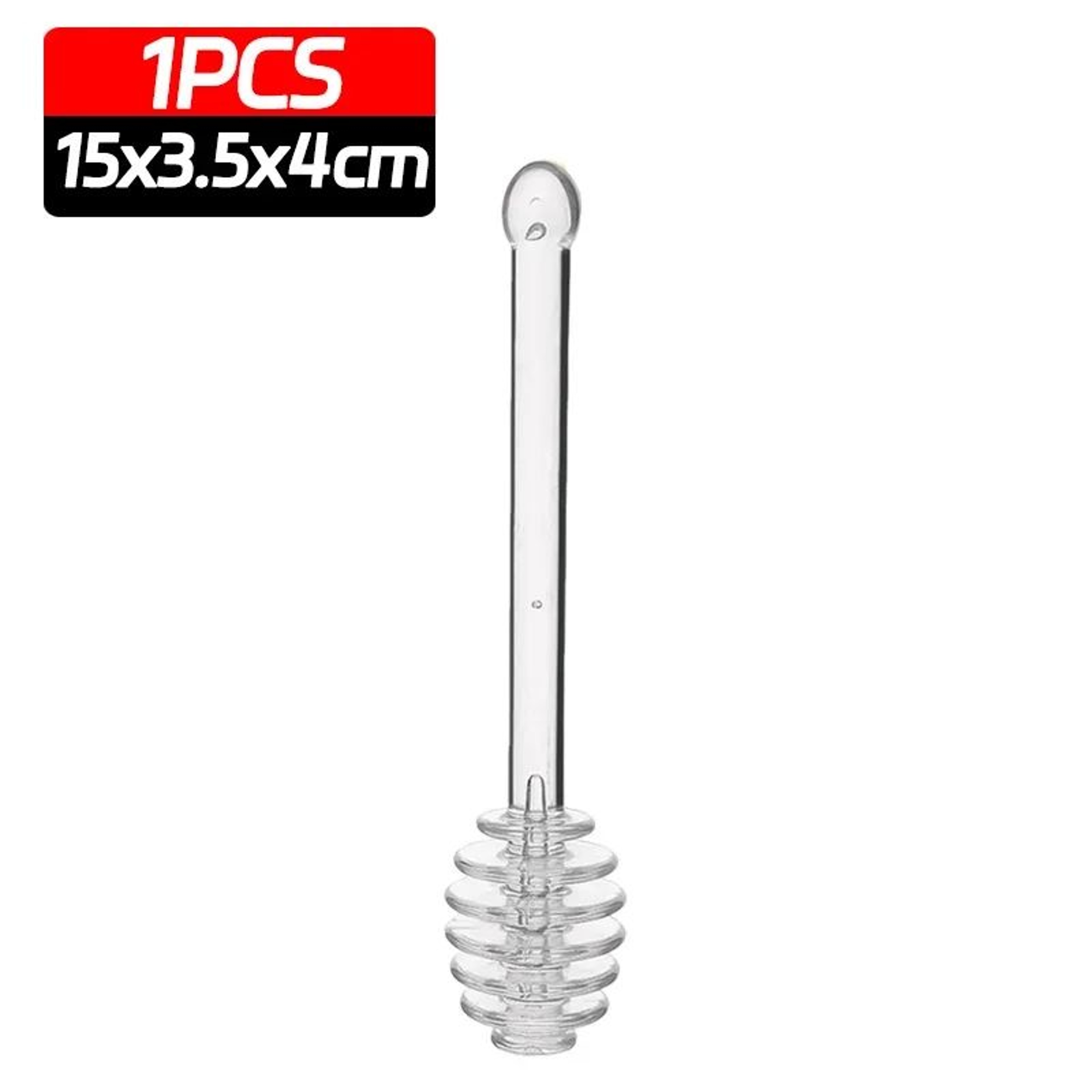 CrystalClear Glass Honey Stirrer  Coffee Mixing Stick 10