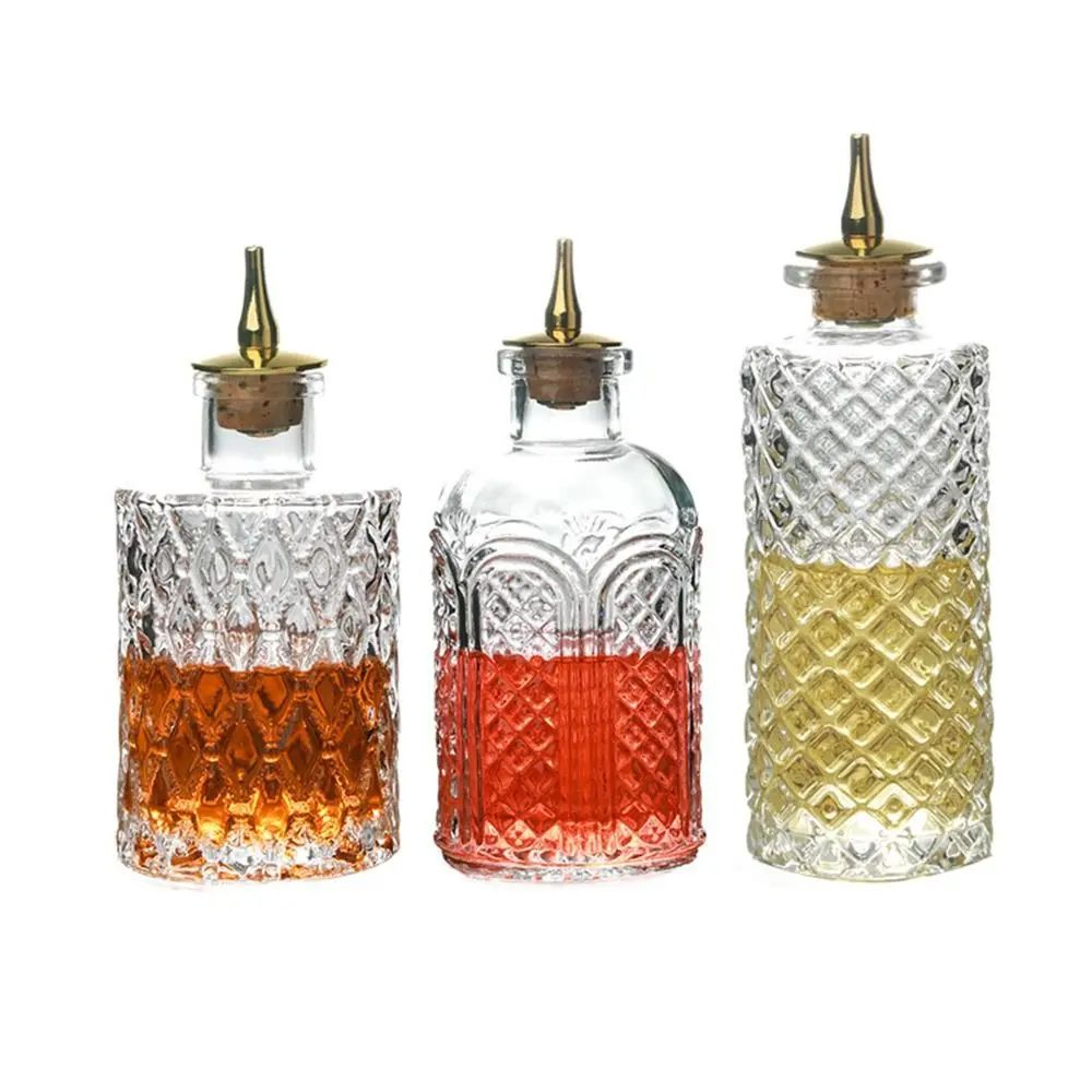 Vintage Japanese Glass Bitters Bottle Dispenser For Cocktails  Home Bar 4