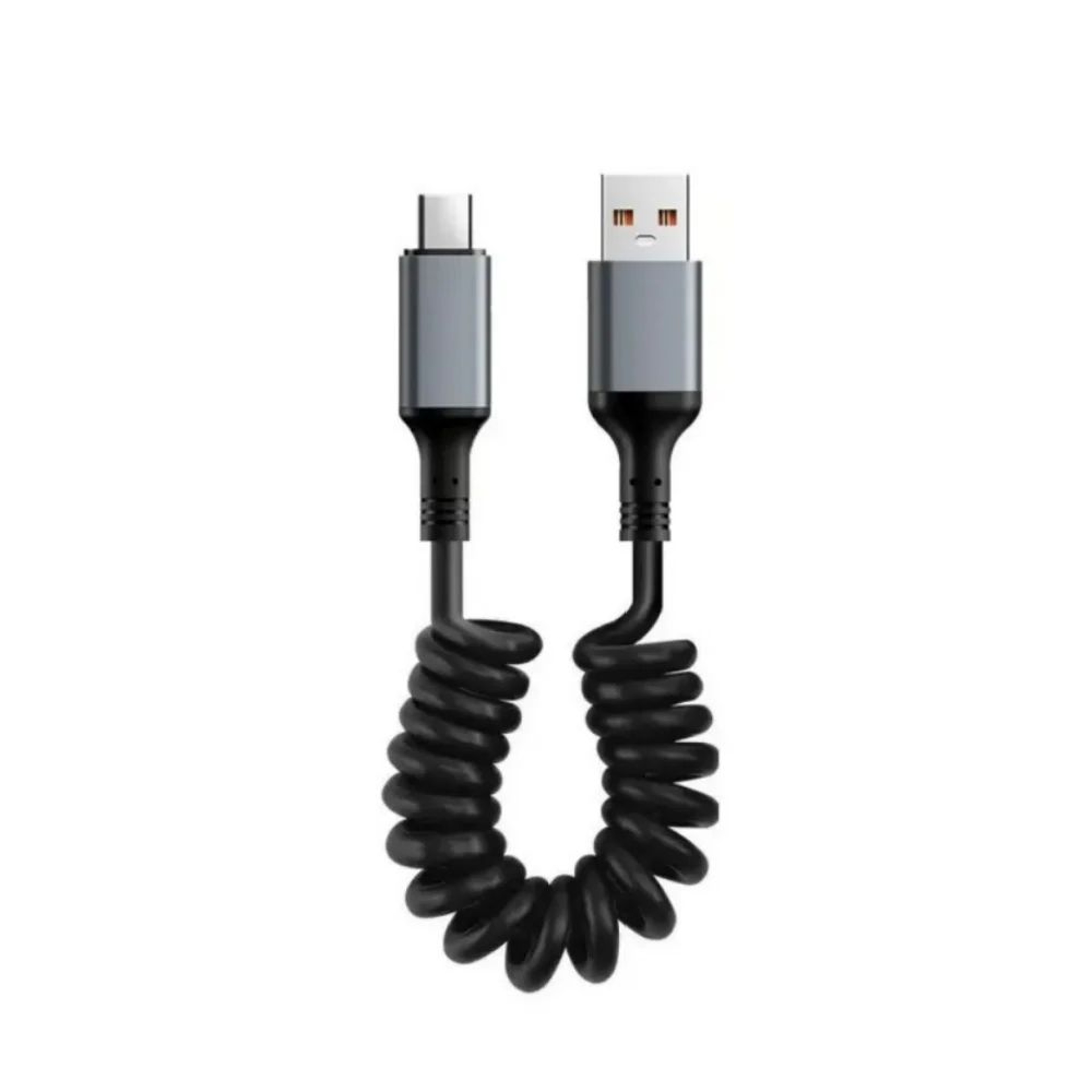 66W Fast Charging Retractable USBC Cable  PD TypeC Spring Charger Cord 7