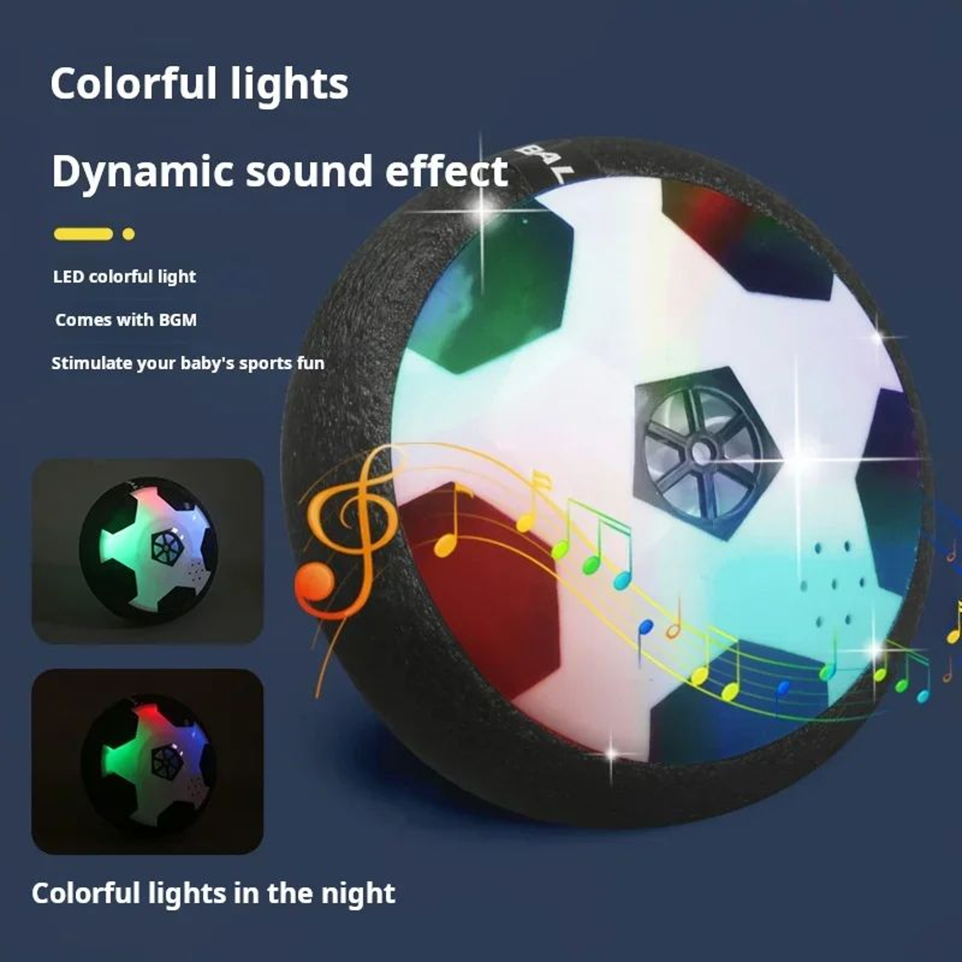 Hover Soccer Ball Indoor Game For Kids With Lights And Music 1