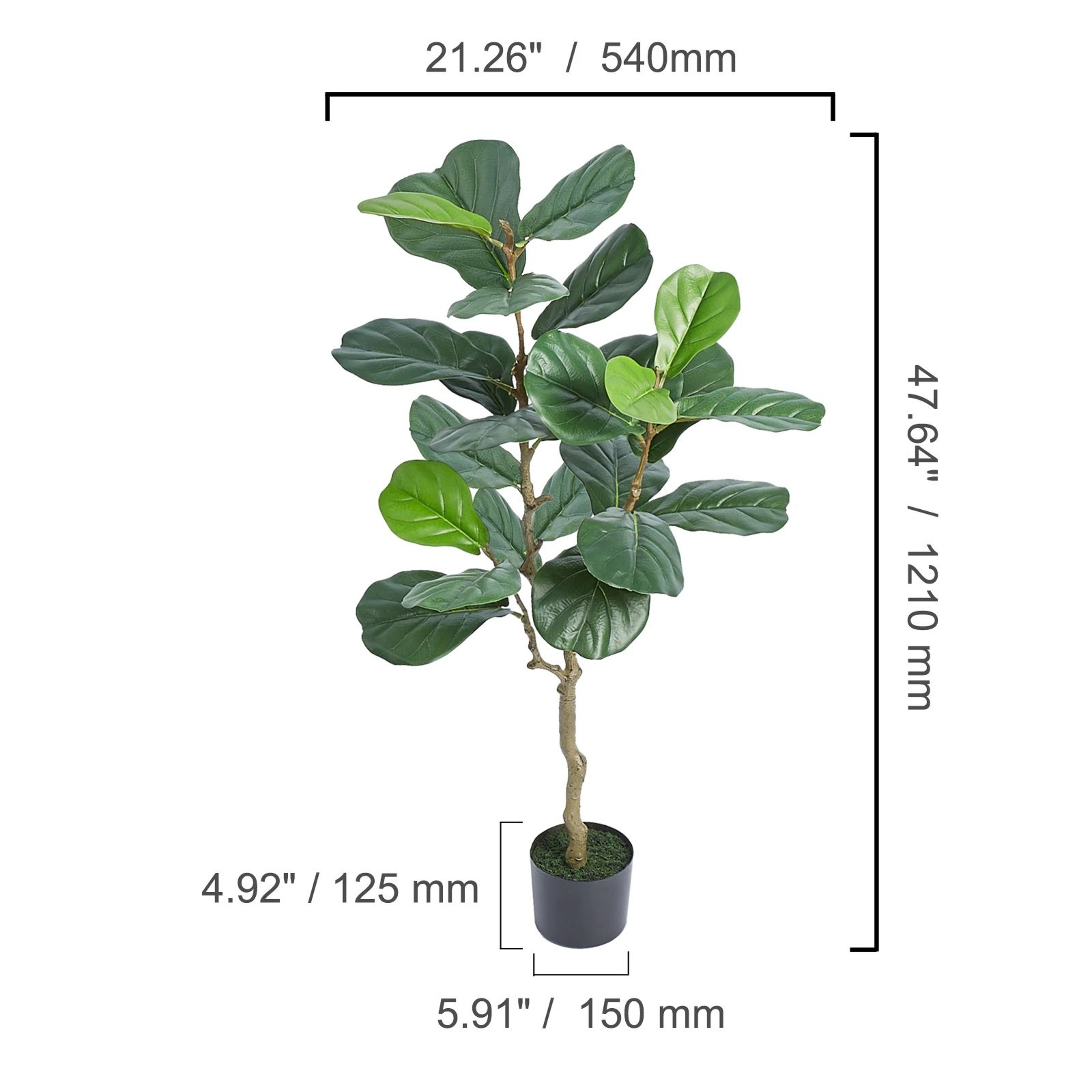 Realistic Artificial Olive Tree For Home Decor  Tall Faux Indoor Tree With AntiTip Base 6