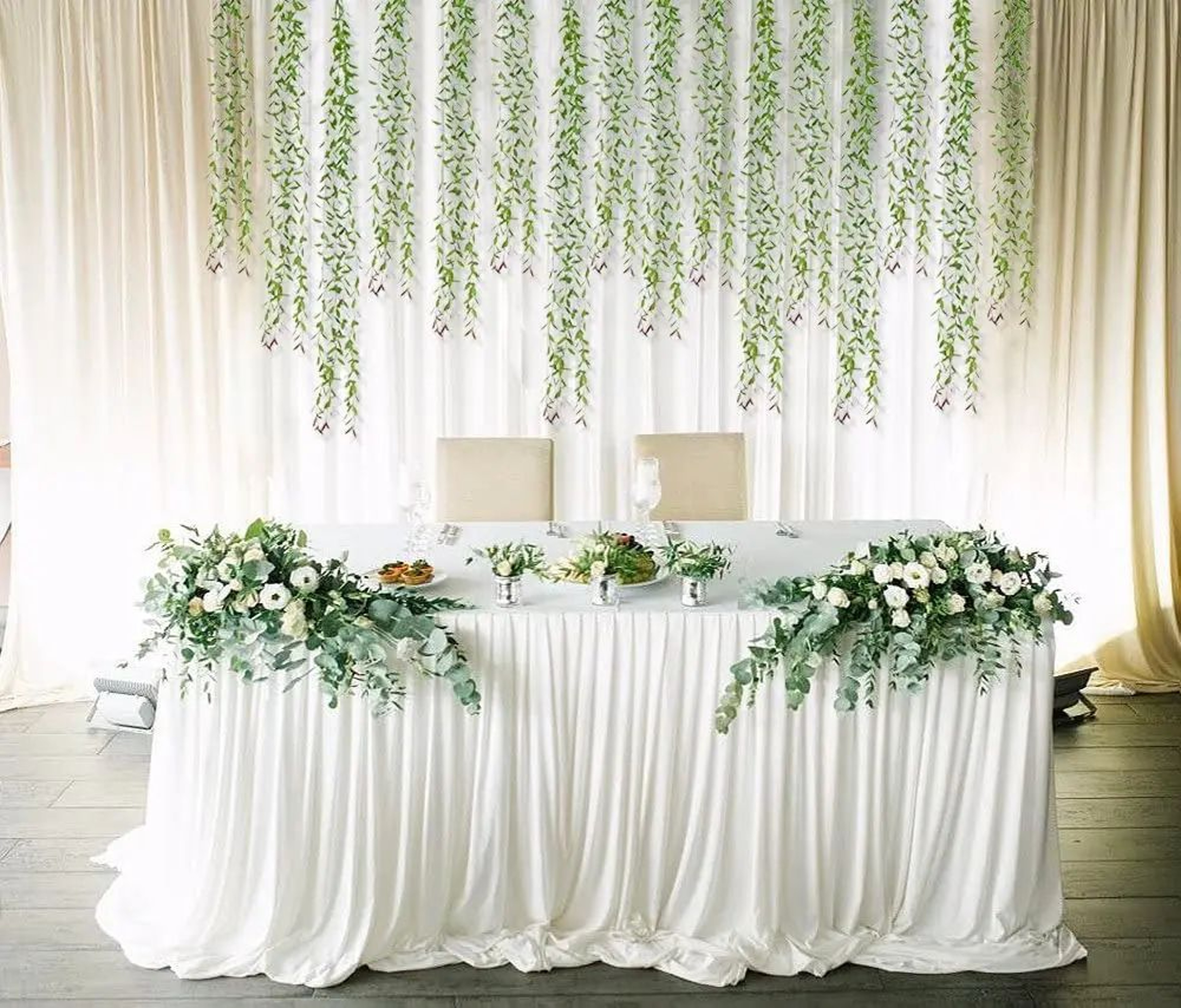 GlowVine Artificial Ivy Garland With Lights For Indoor Outdoor Wall Decor 3