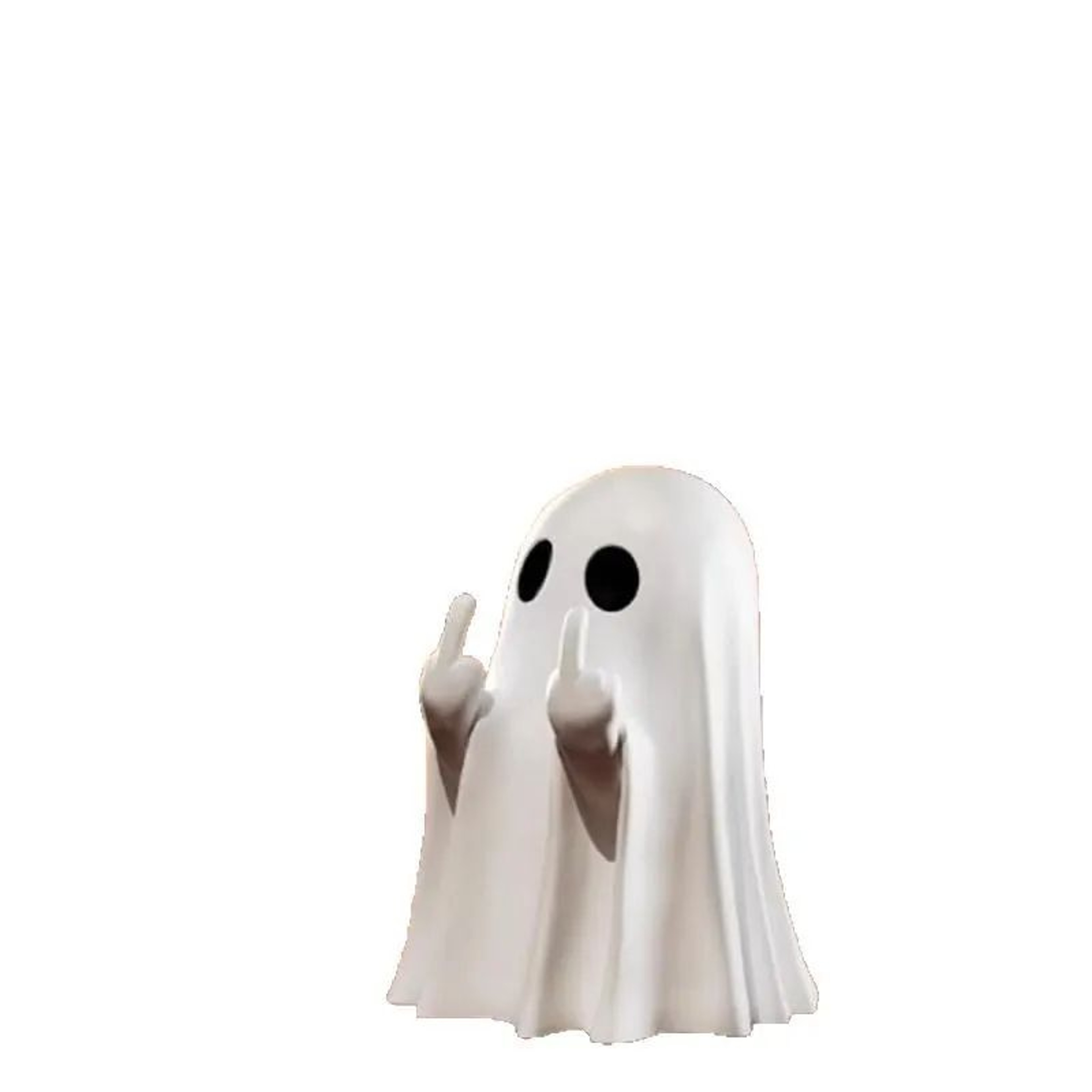 Spooky Sass Middle Finger Ghost Statue For Halloween Shelf And Coffee Table Decor 4
