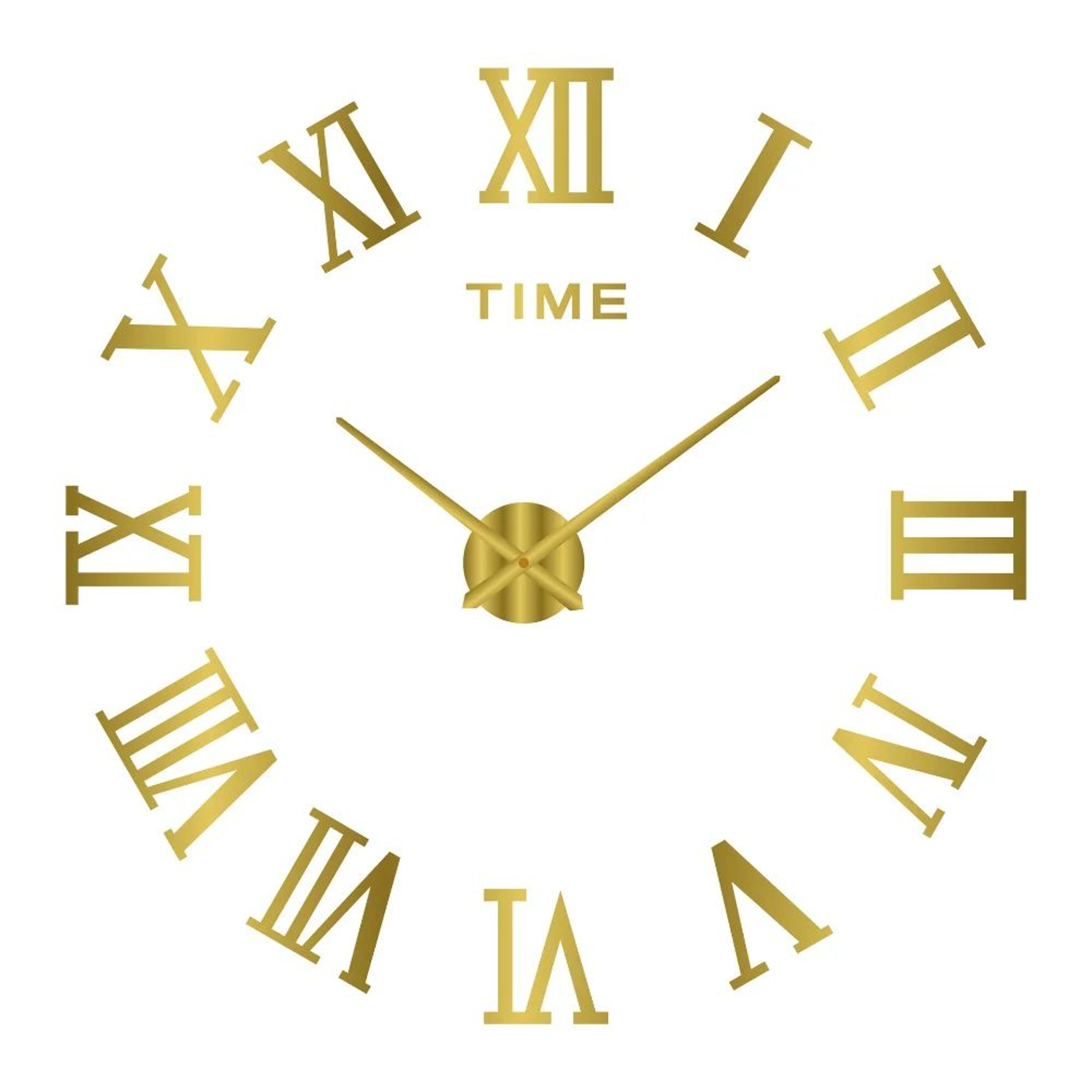 Modern Large Wall Clock DIY Acrylic Mirror Quartz Wall Decor 6