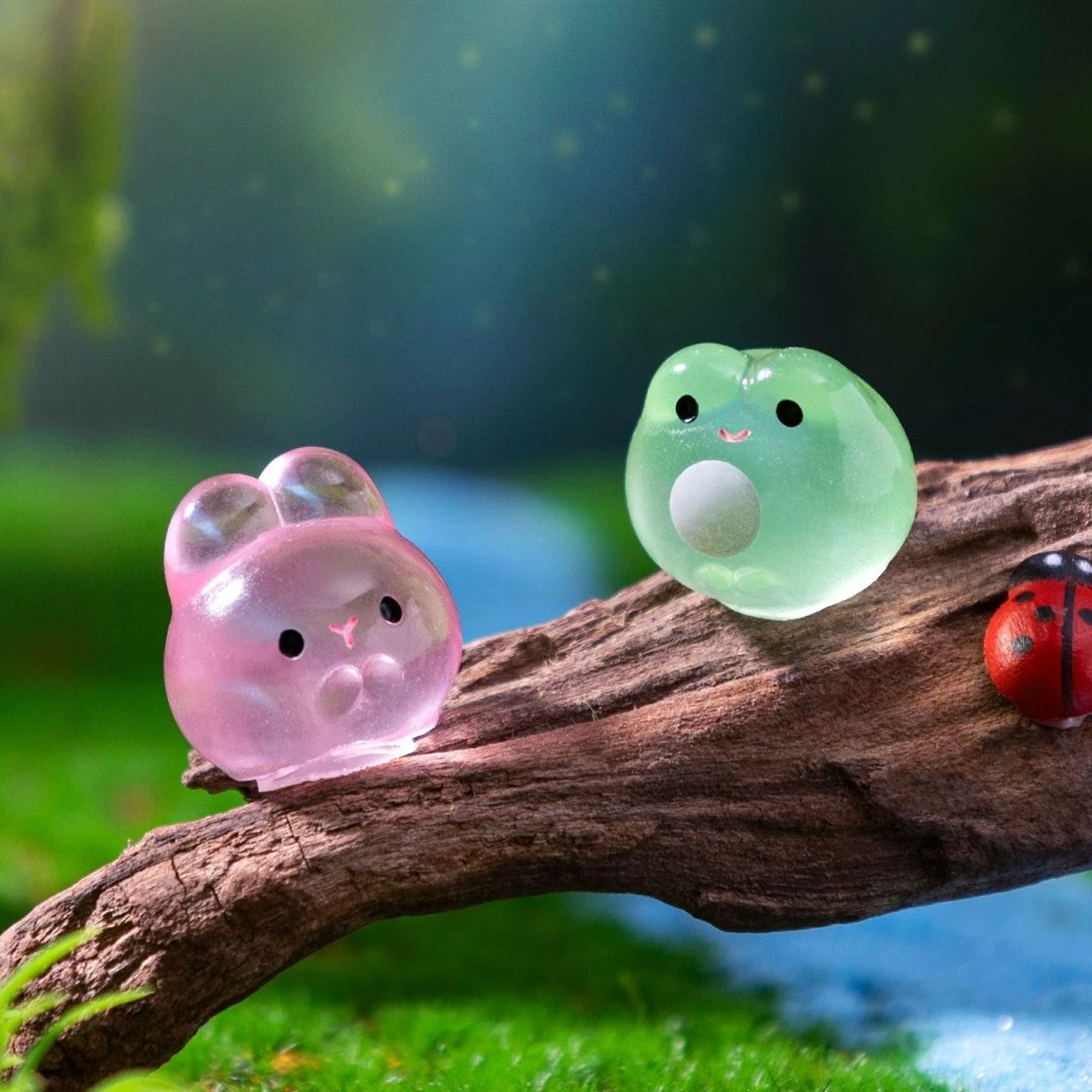 GlowintheDark Mini Resin Animal Figurines For Fairy Gardens  Decor 3