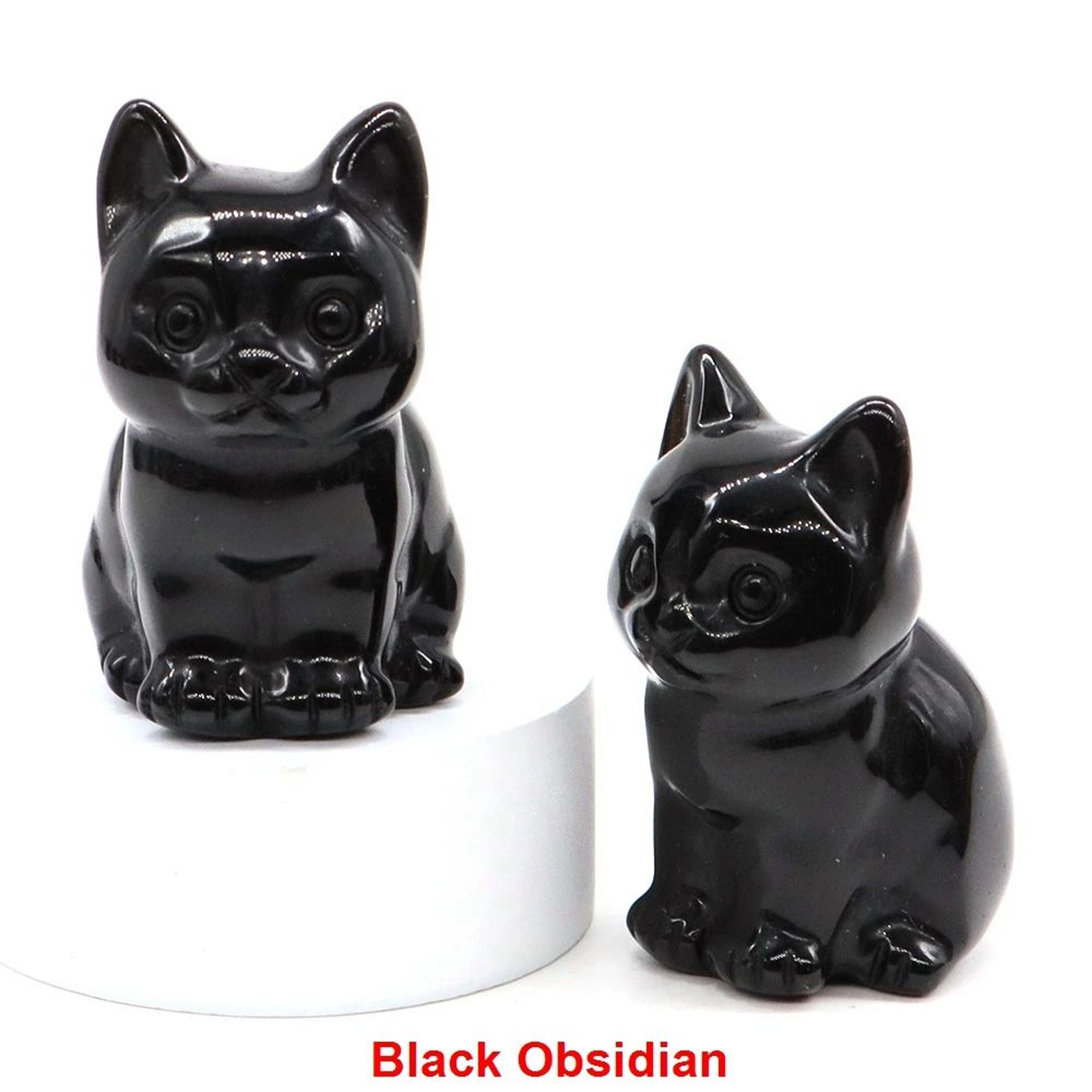 Amethyst Cat Figurine HandCarved Crystal Cat Statue For Meditation And Home Decor 8