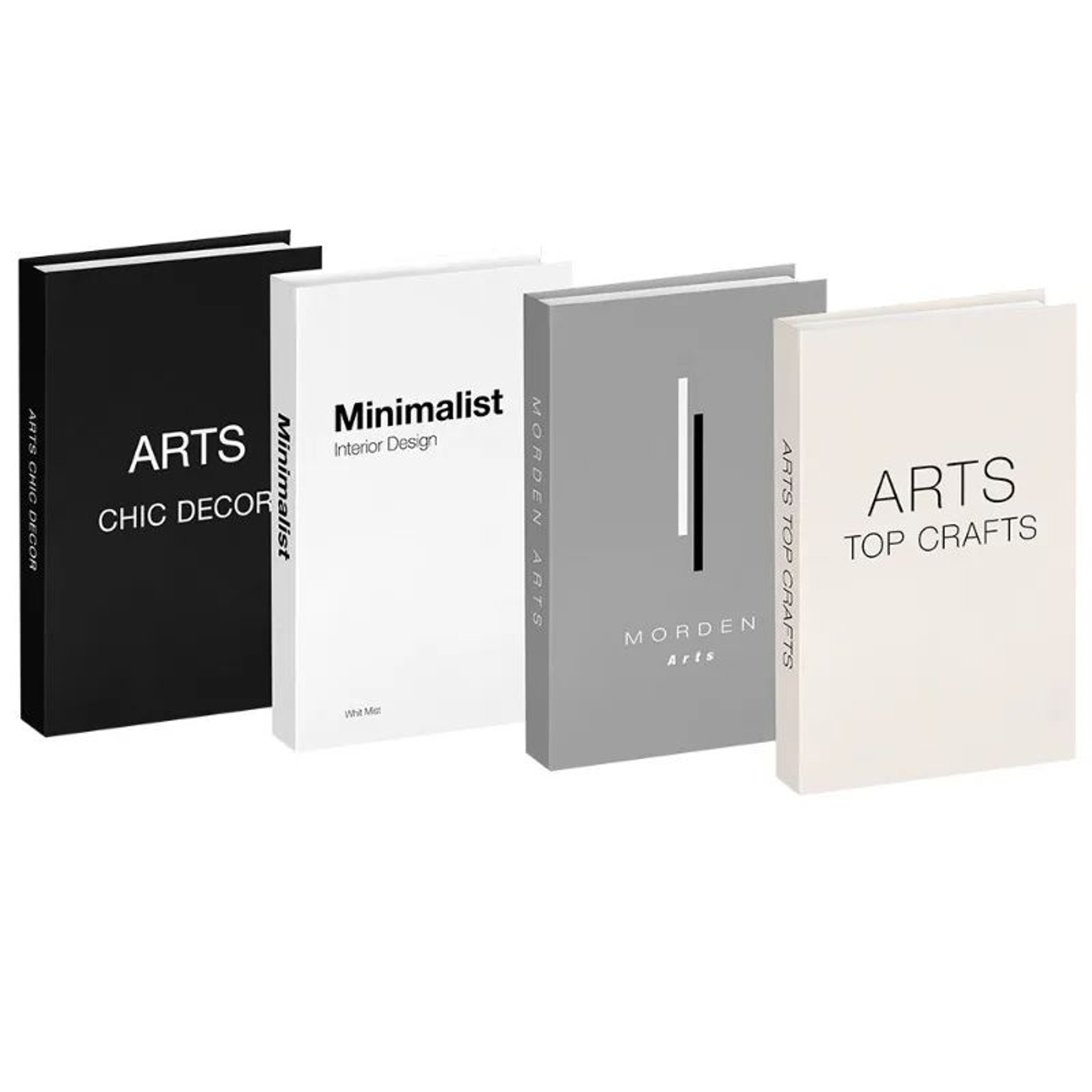 Aesthetic Decorative Book Set For Home Decor Coffee Table And Bookshelf Styling 4pcs 13