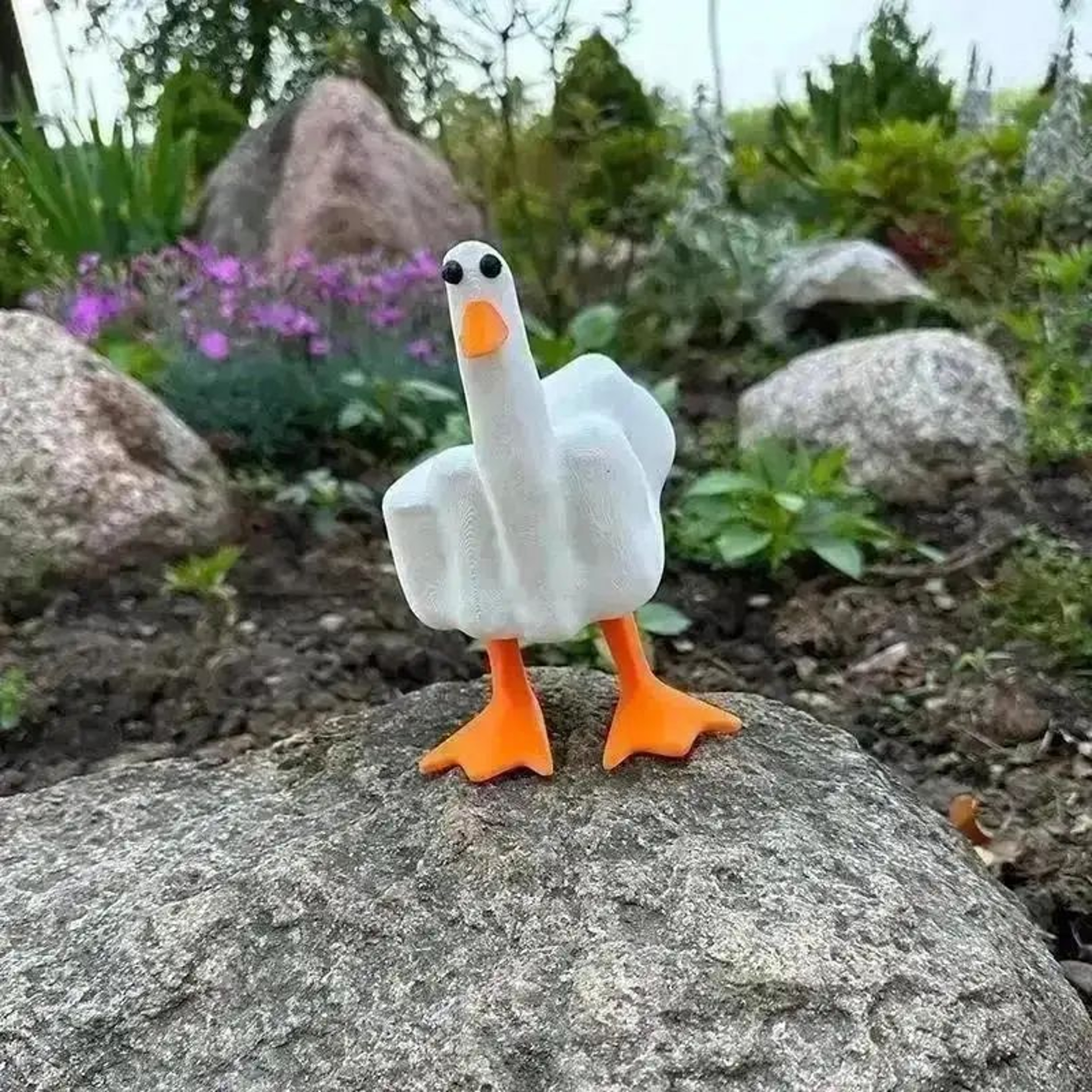 Duck You Resin Statue Funny Duck Desk Decor Gag Gift 4