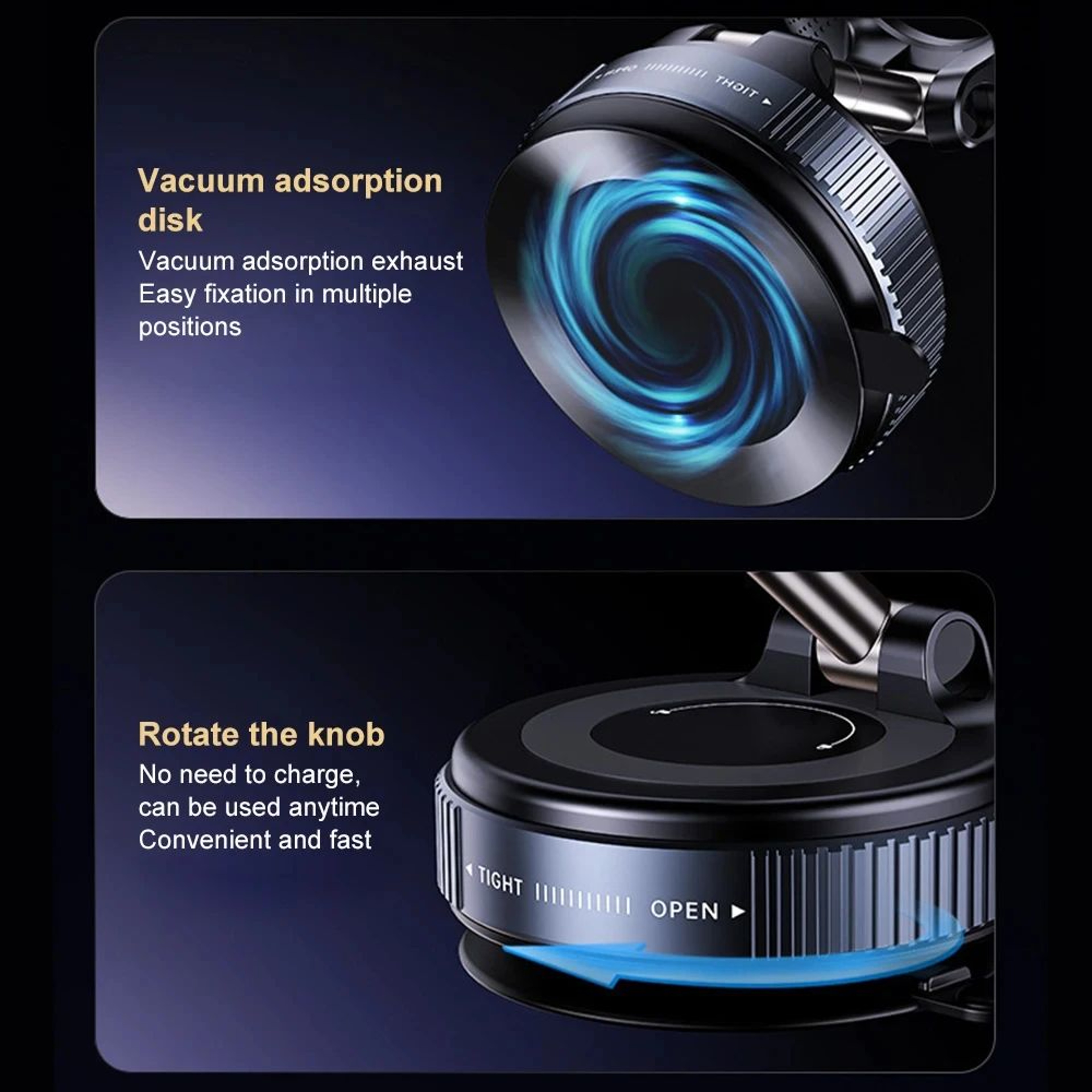 HighVisibility Magnetic Car Phone Mount With 360 Rotation  Foldable Design 3