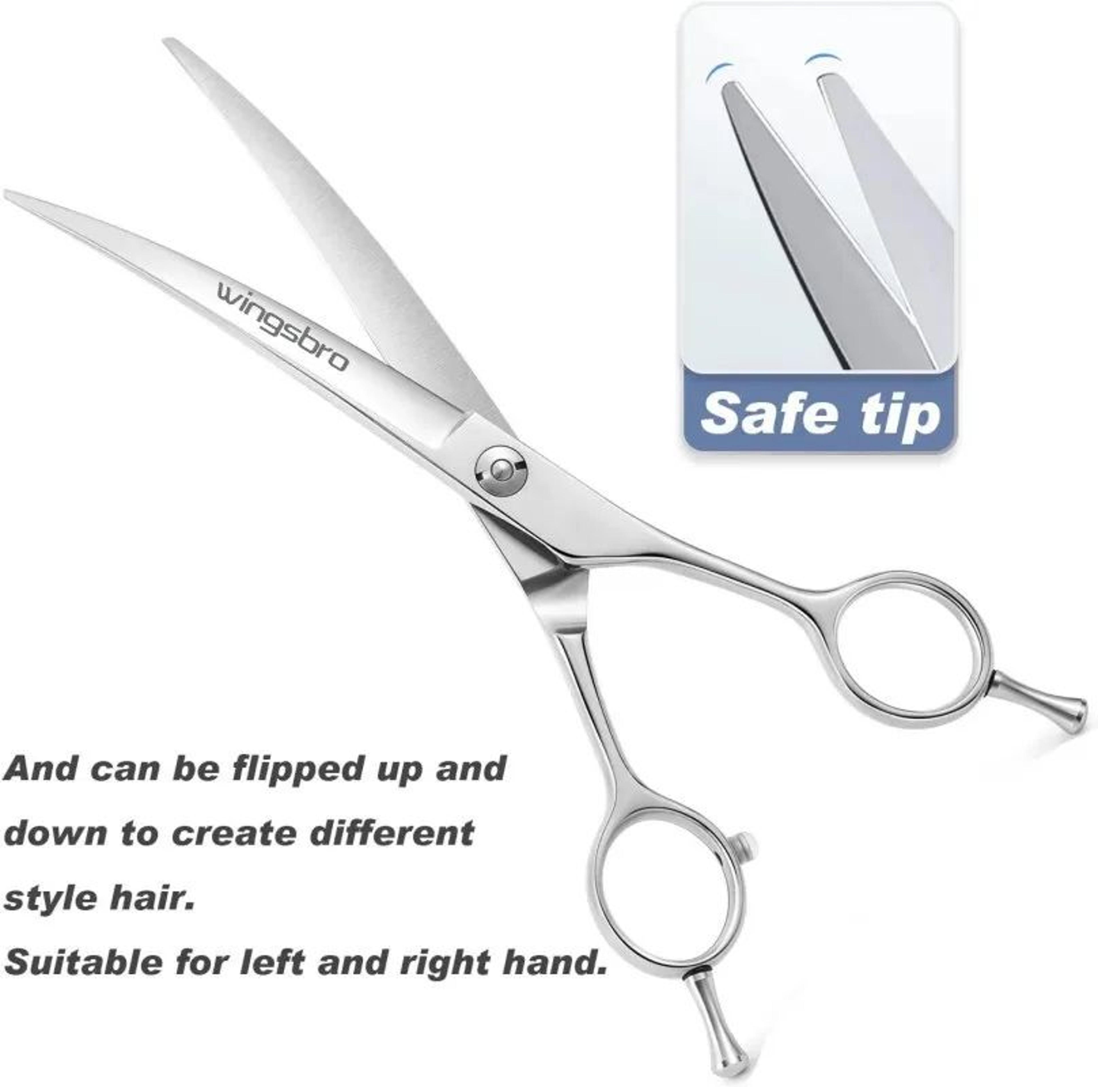 Professional Curved Dog Grooming Scissors For Precision Pet Trimming 3
