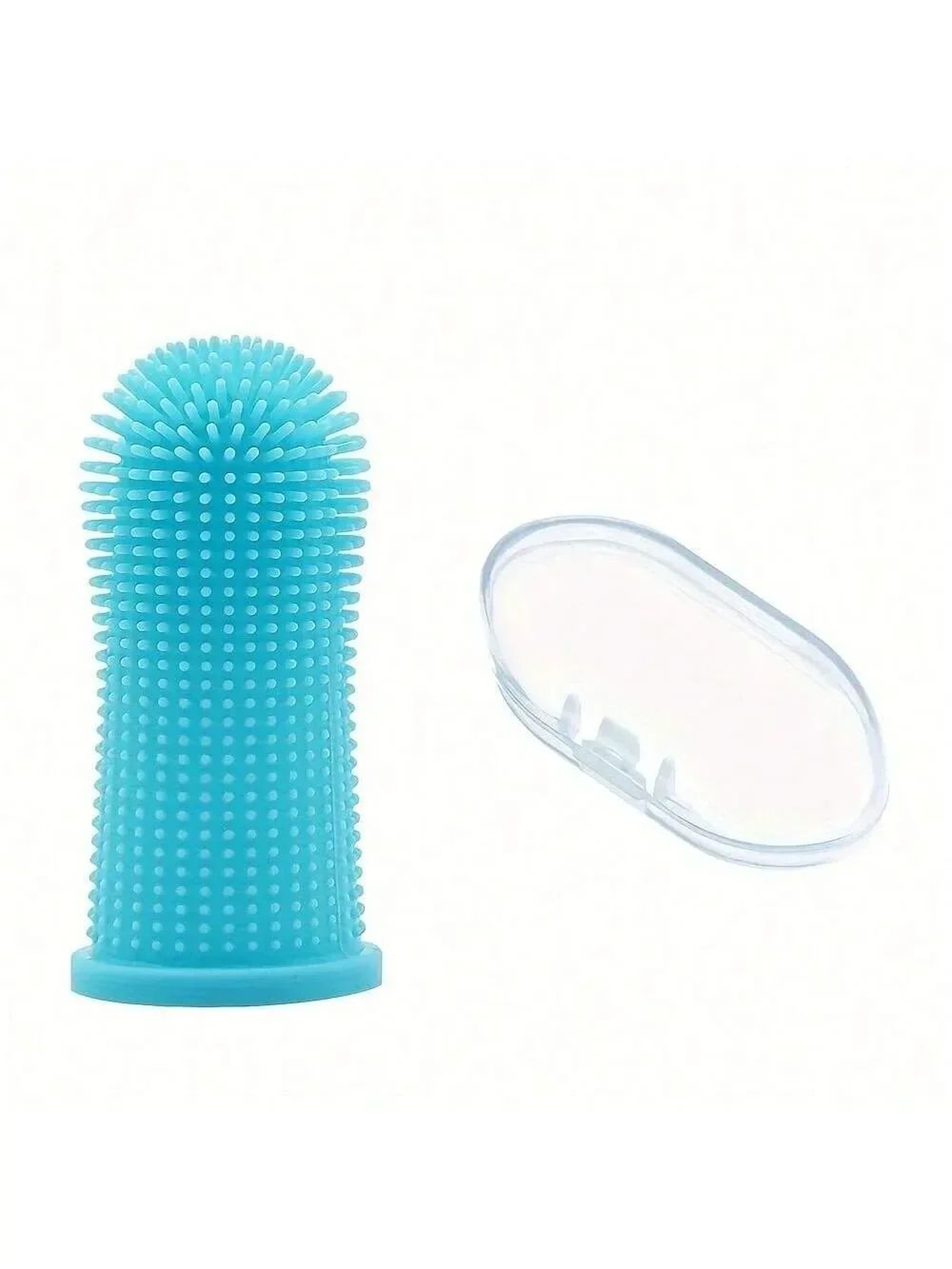 Gentle Silicone Pet Finger Toothbrush For Dogs  Cats 8