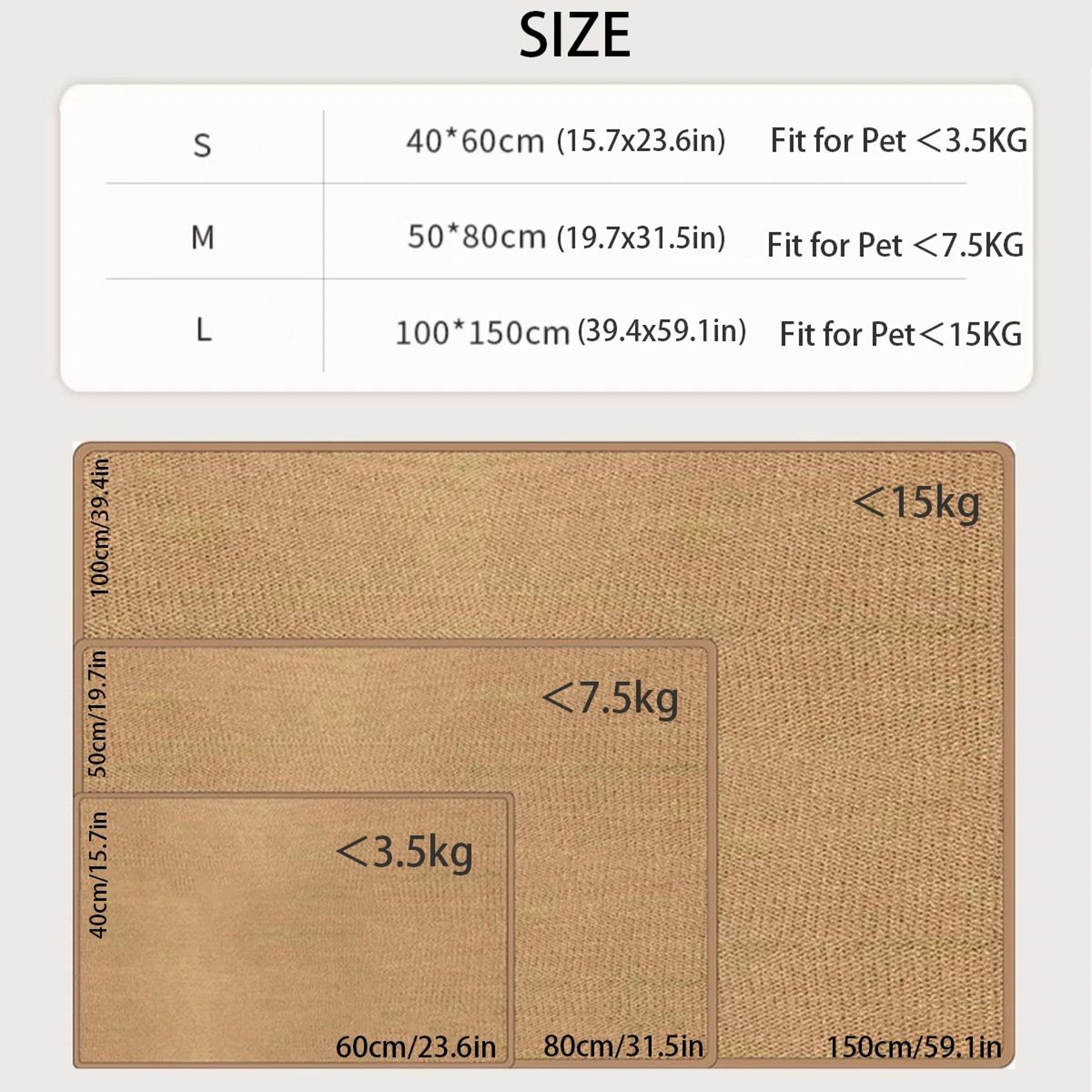 CatGuard Sisal Scratching Mat  Furniture Protector 5