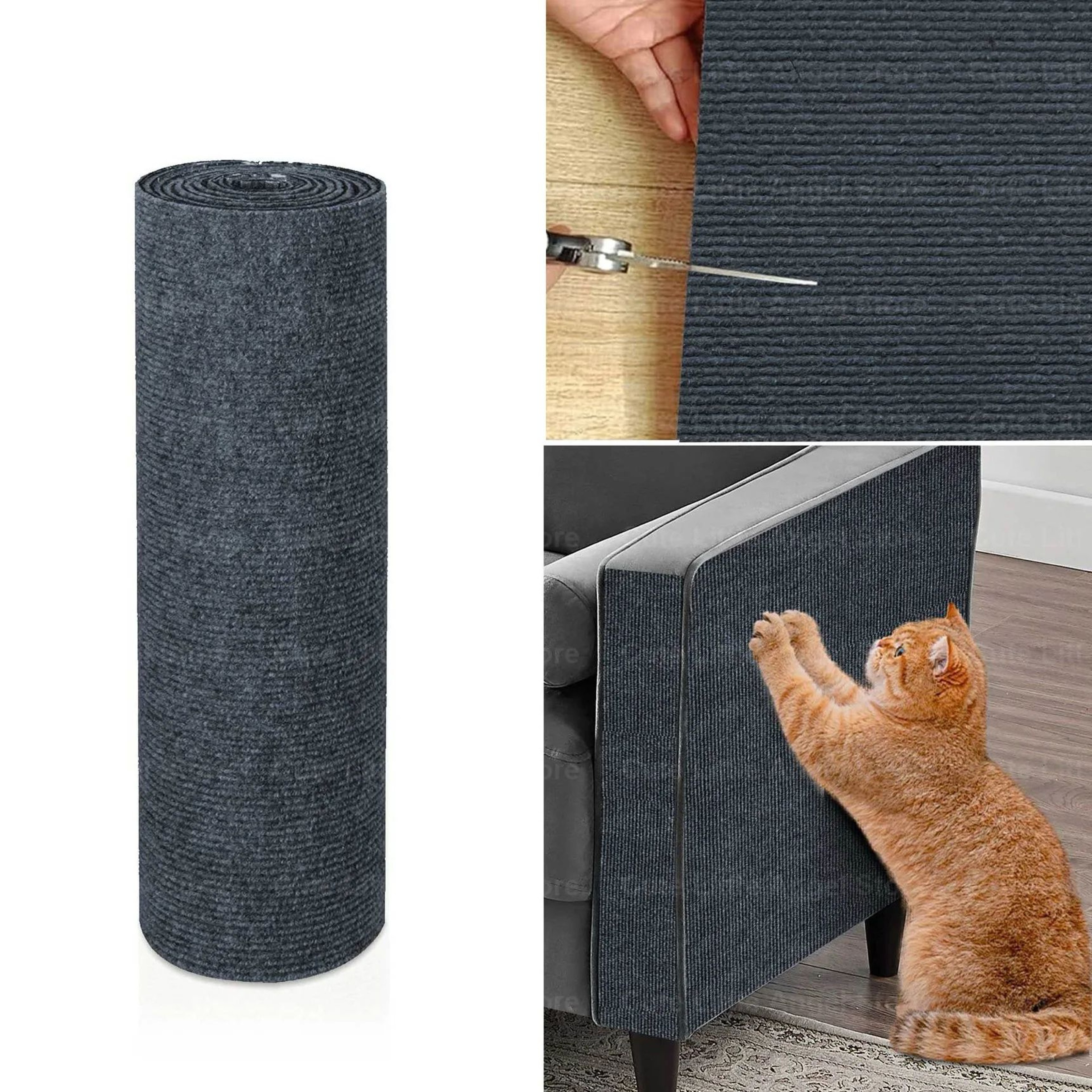 PurrGuard SelfAdhesive Cat Scratch Sofa Protector Mat For Furniture  Walls 7