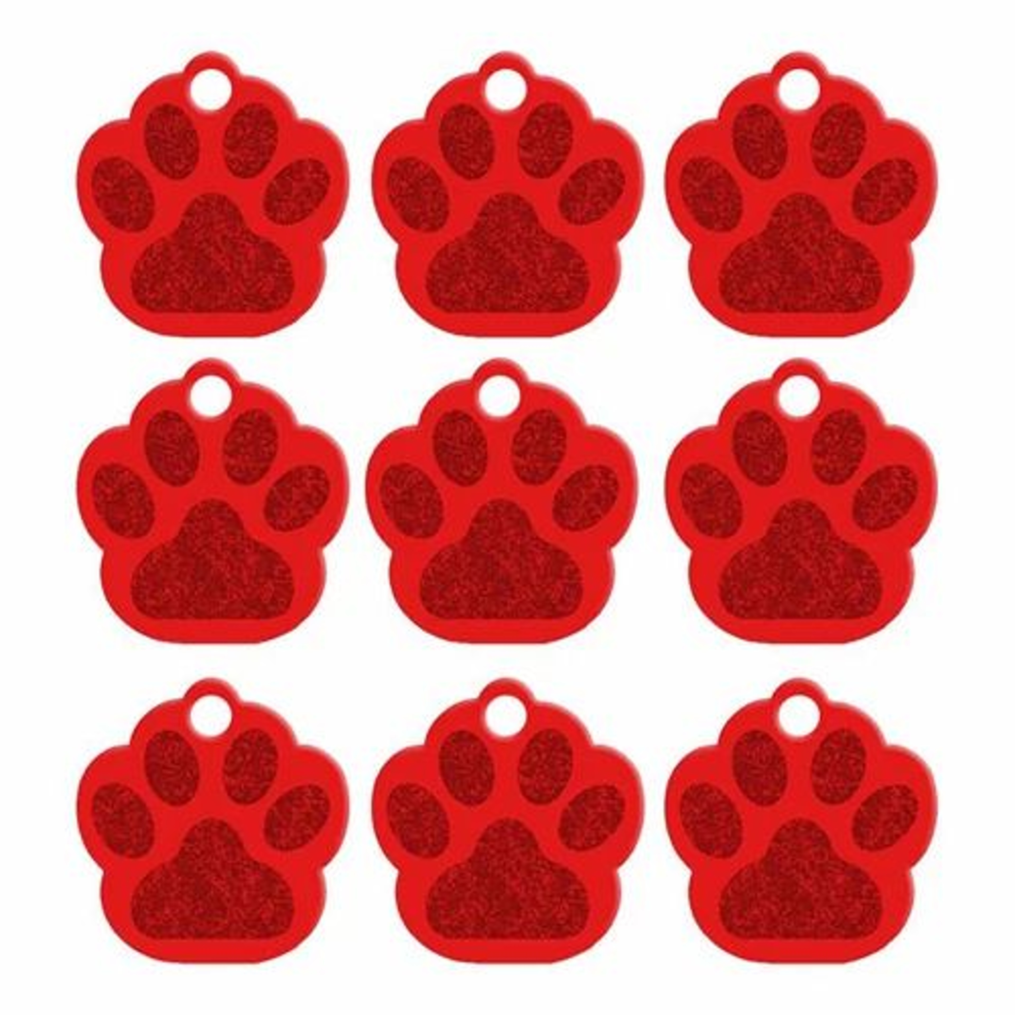 20Piece Paw Shape Aluminum Pet ID Tags For Dogs And Cats 9