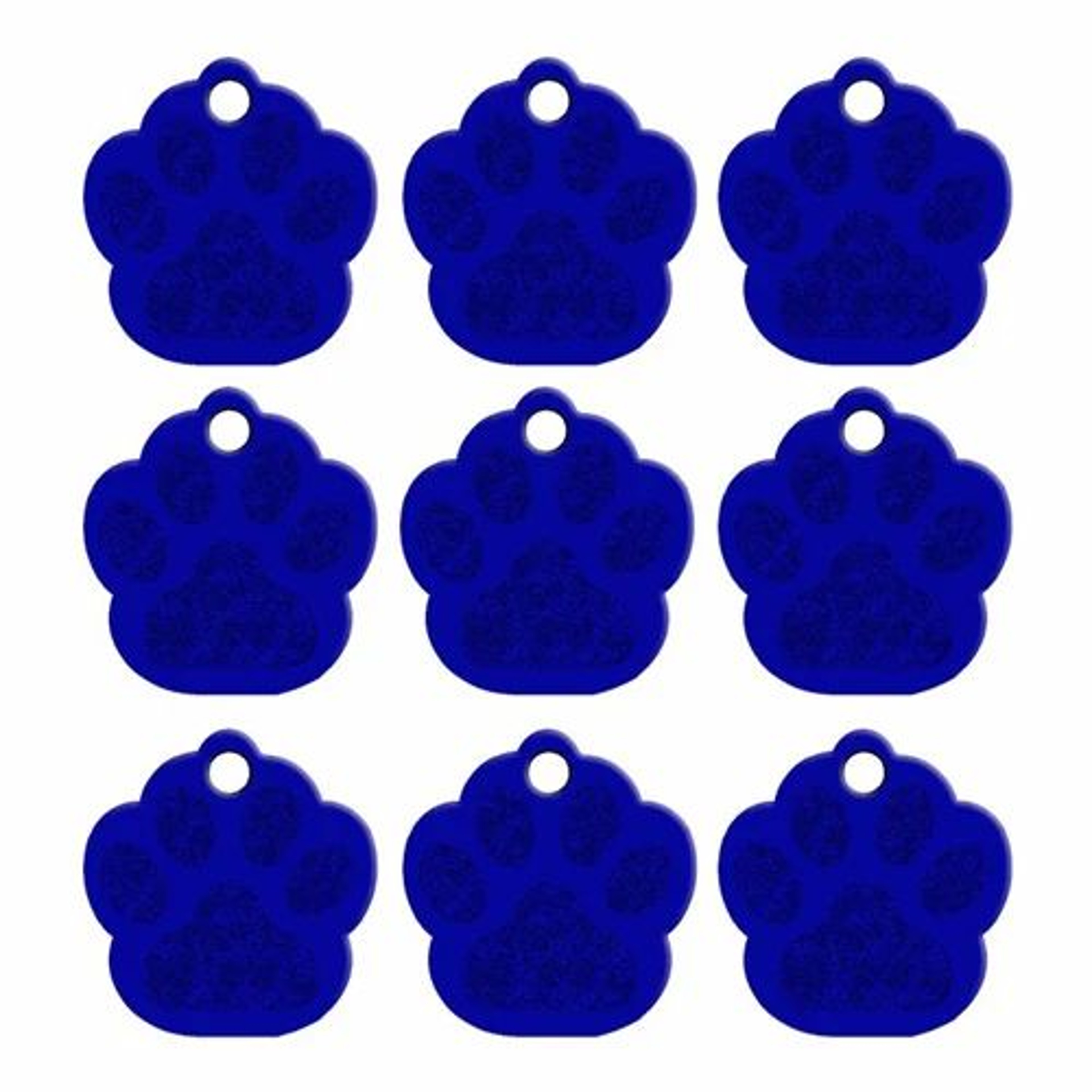 20Piece Paw Shape Aluminum Pet ID Tags For Dogs And Cats 10