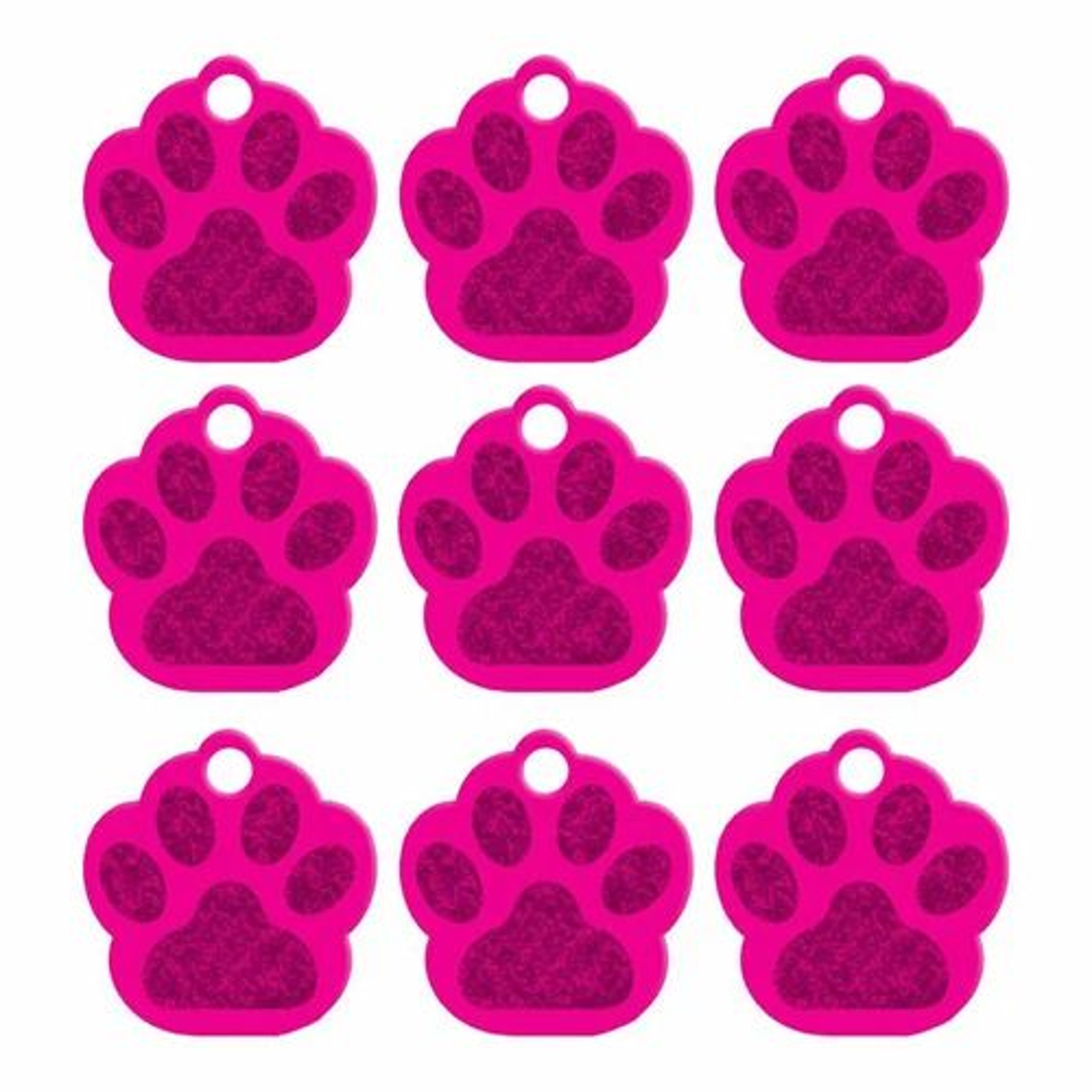 20Piece Paw Shape Aluminum Pet ID Tags For Dogs And Cats 14