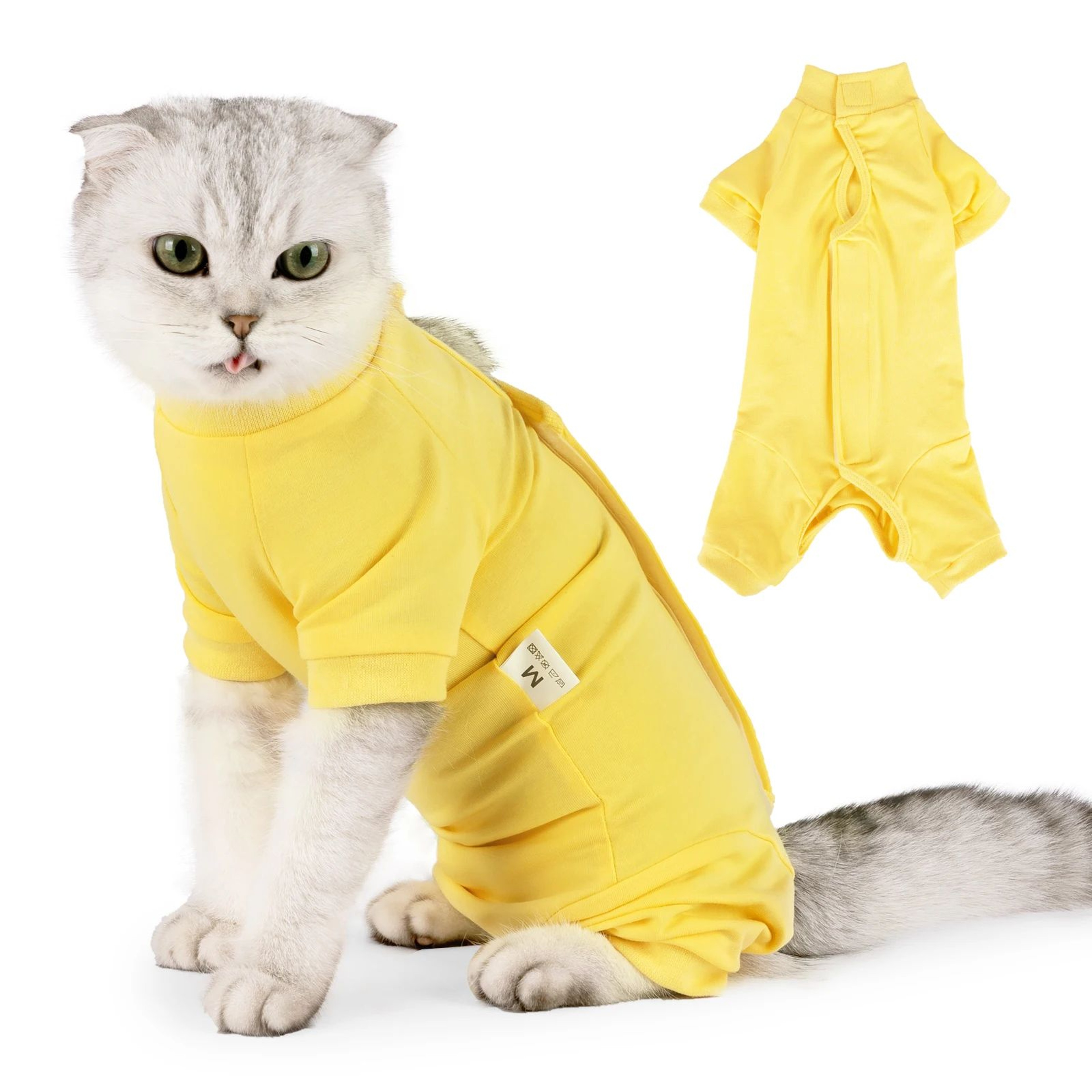 ComfortShield Cat Recovery Suit  Soft AntiLick Surgical Onesie For Cats 6